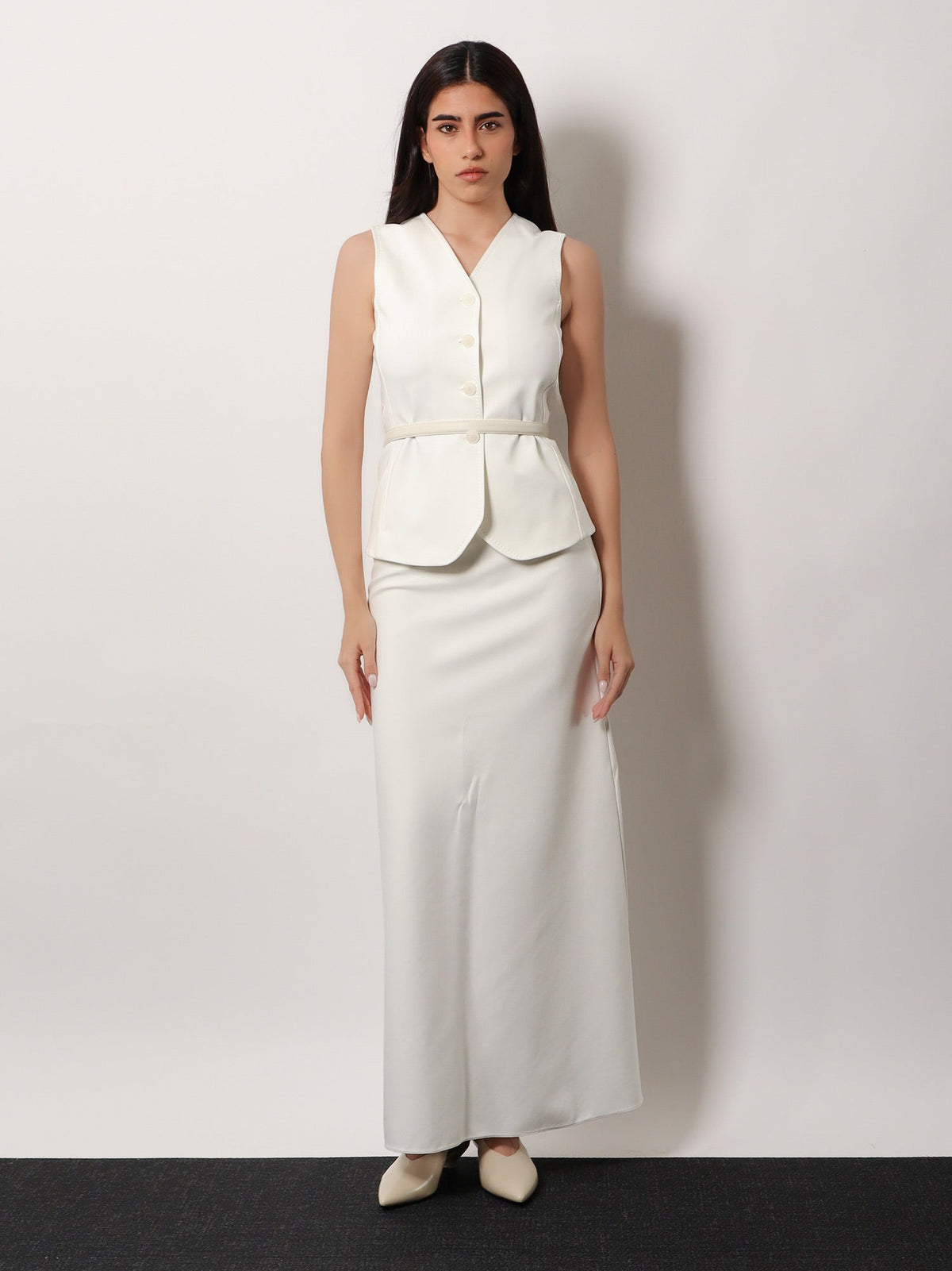 Max Mara Vernice viscose - Bianco