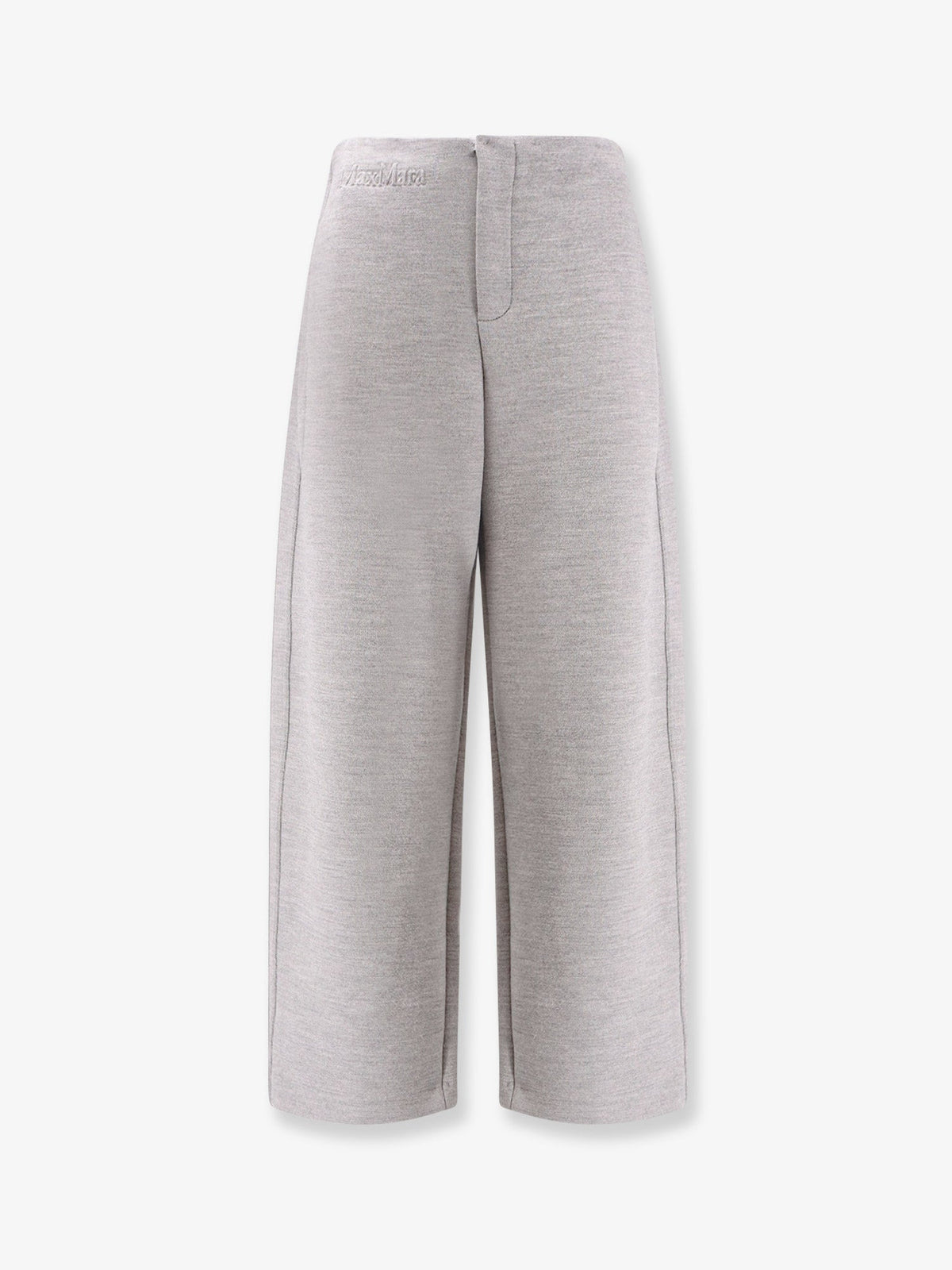 Max Mara Ebrien wool and cotton trousers - Grigio Chiaro