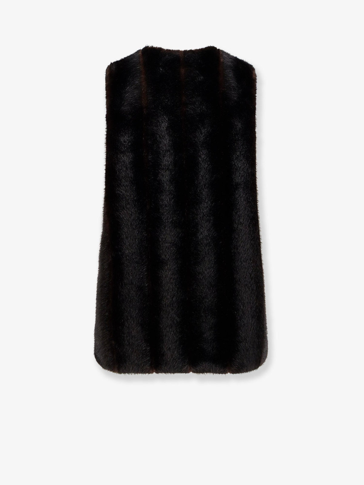 MM6 Maison Margiela Faux shearling short dress - Brown