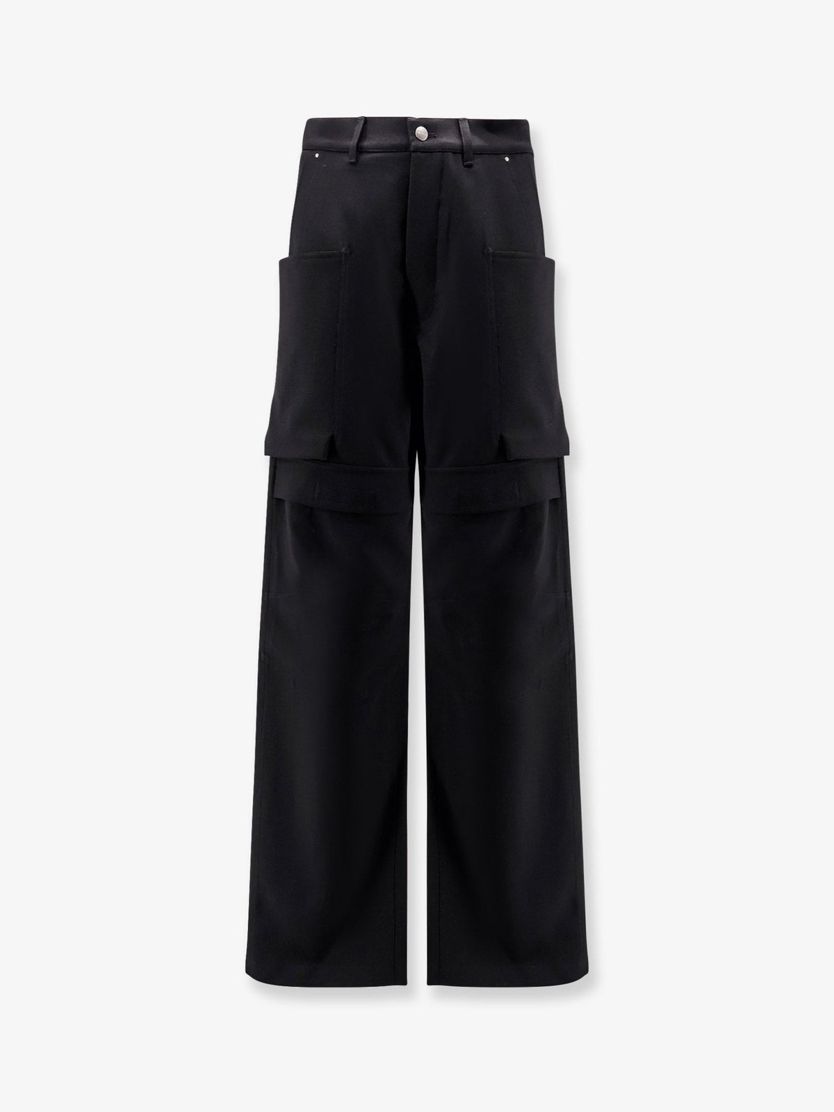 Rick Owens Stefan Cargo virgin wool trousers - Nero