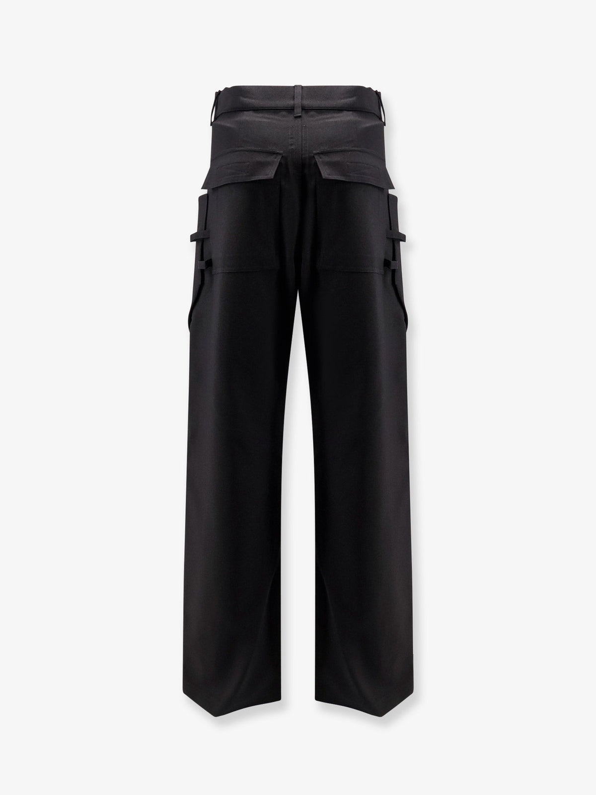 Rick Owens Stefan Cargo virgin wool trousers - Nero