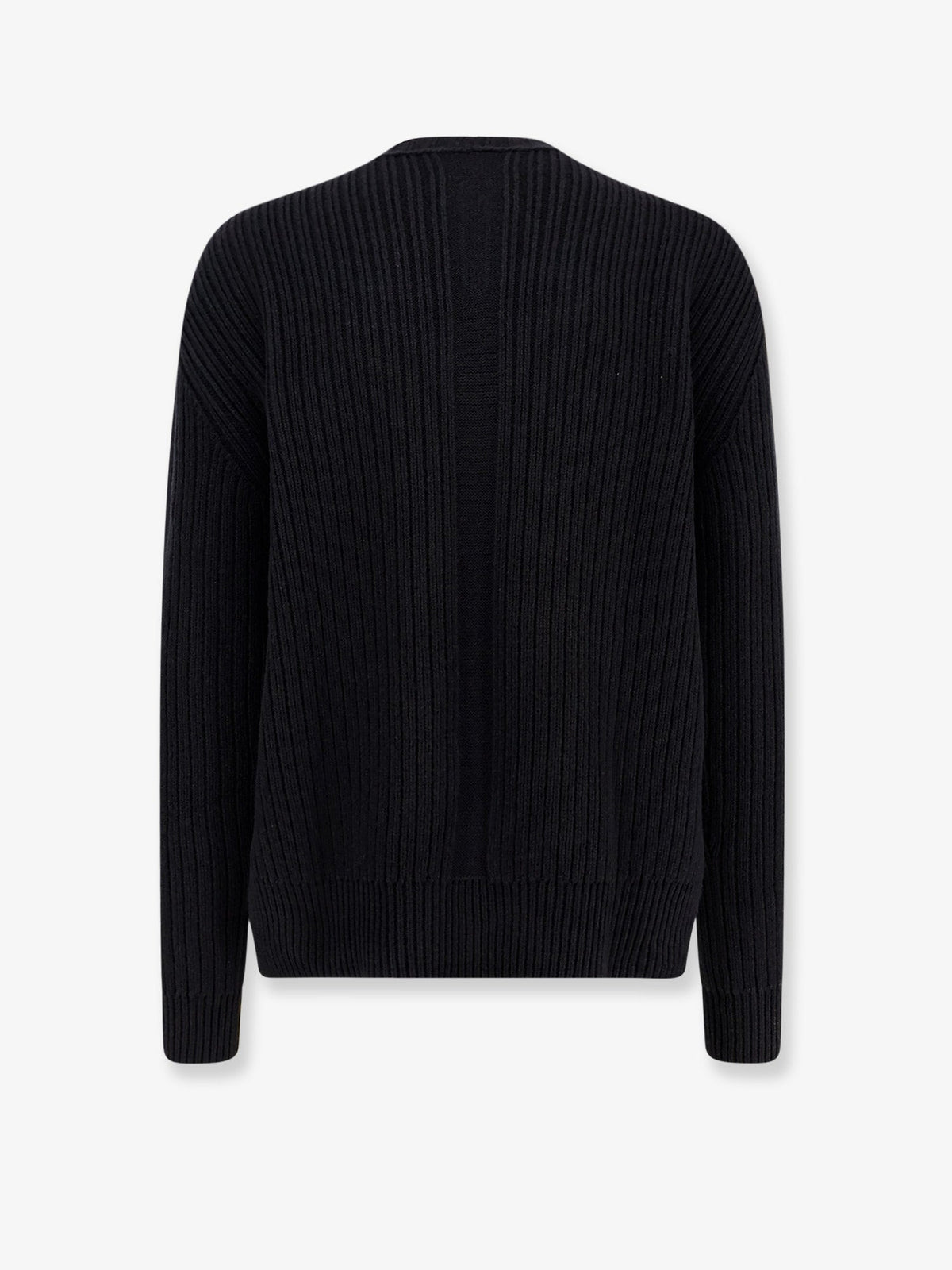 Rick Owens Fisherman Round Neck virgin wool sweater - Nero