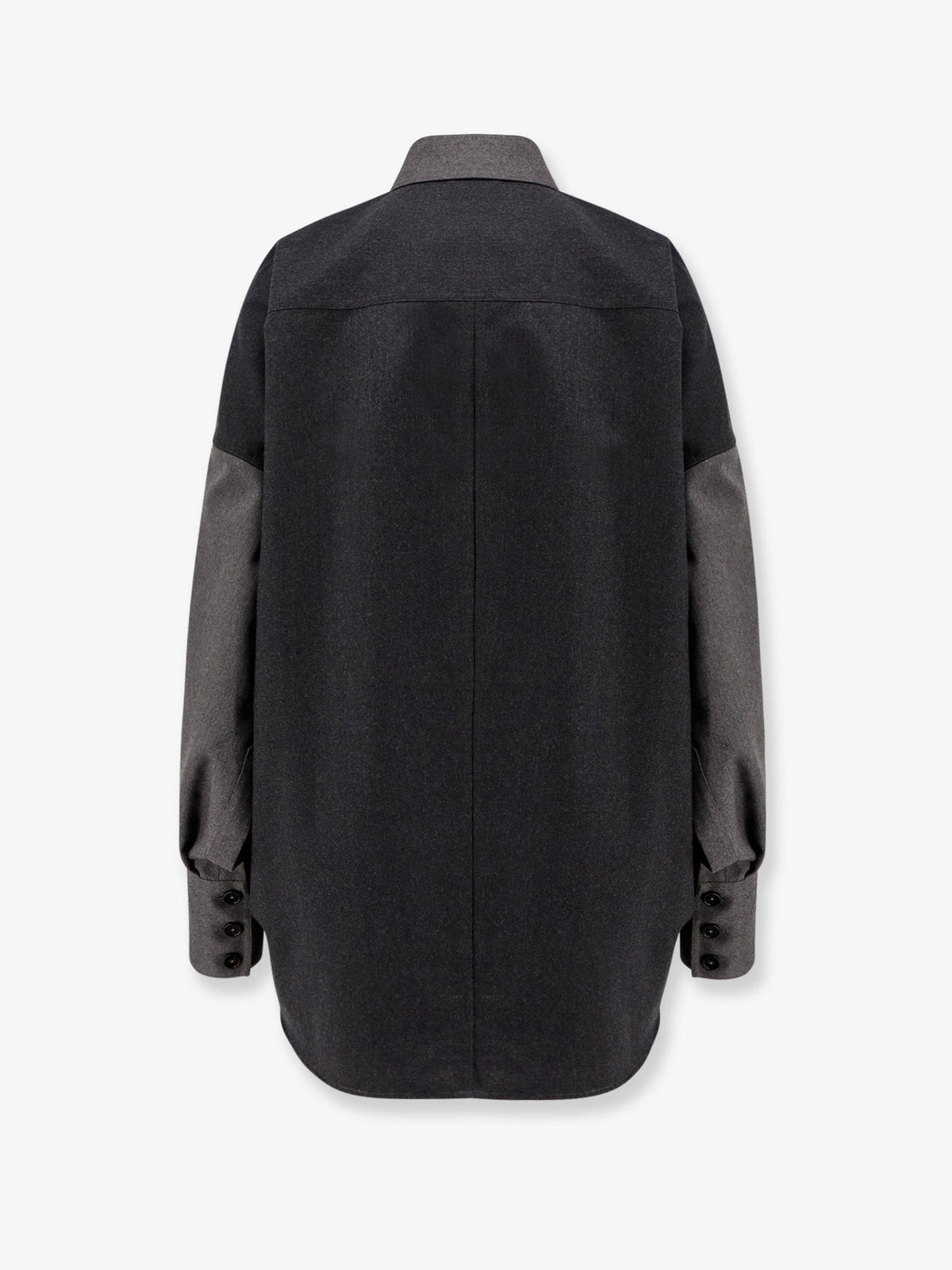 Stella McCartney Oversize wool shirt - Ash Grey