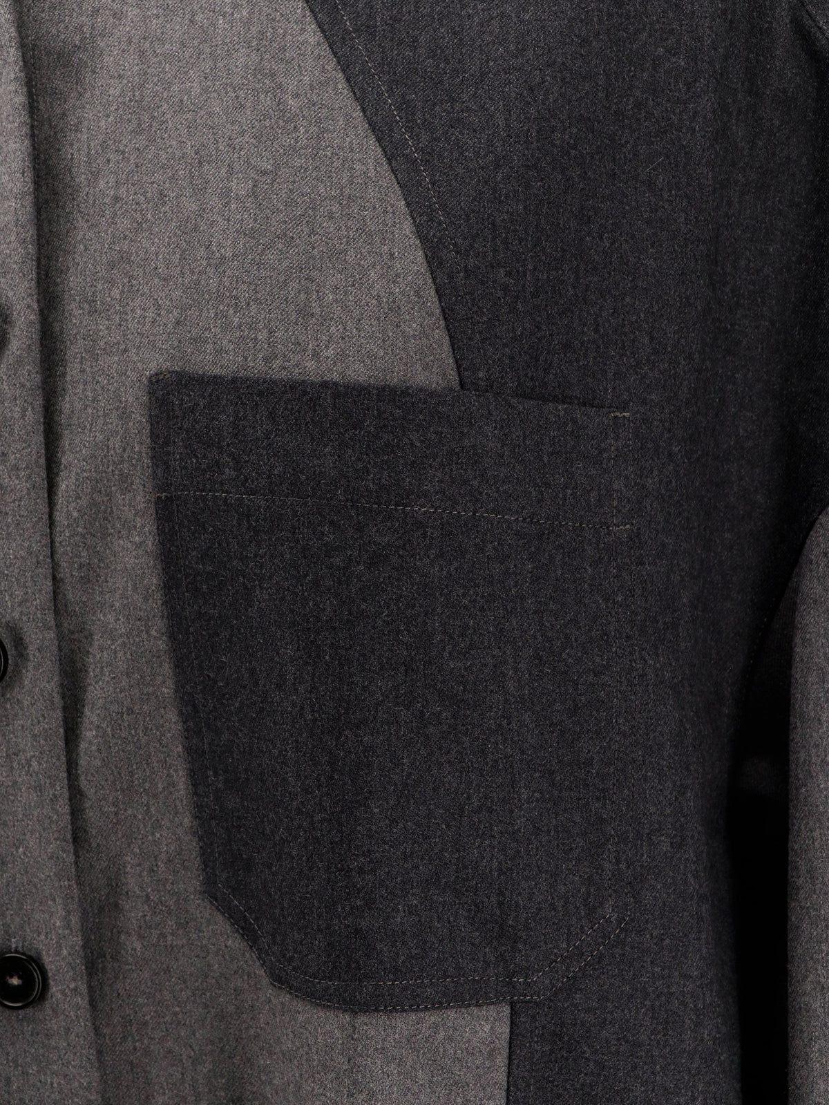 Stella McCartney Oversize wool shirt - Ash Grey
