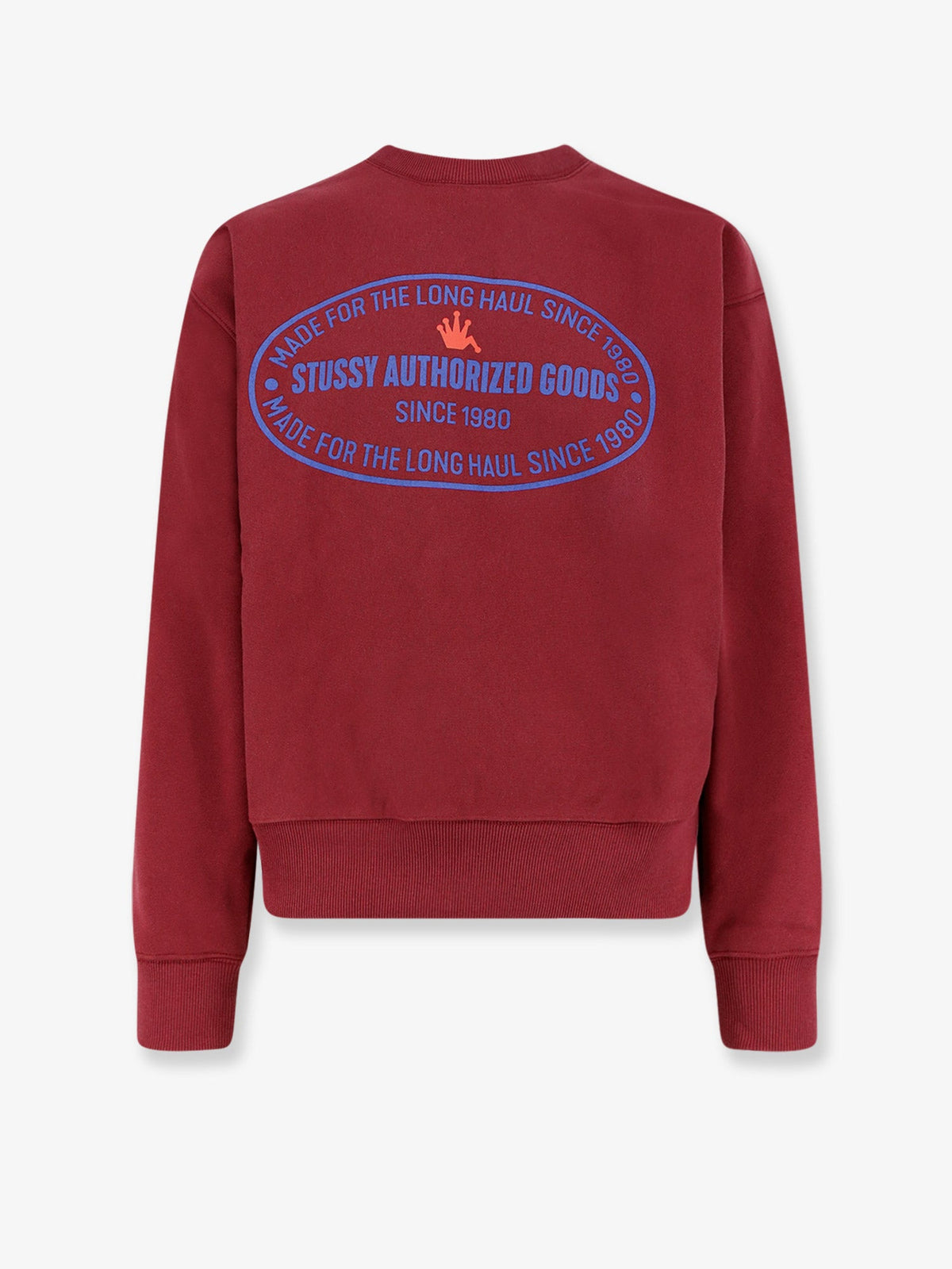 Stüssy Authorized Crew cotton blend sweatshirt - Wine