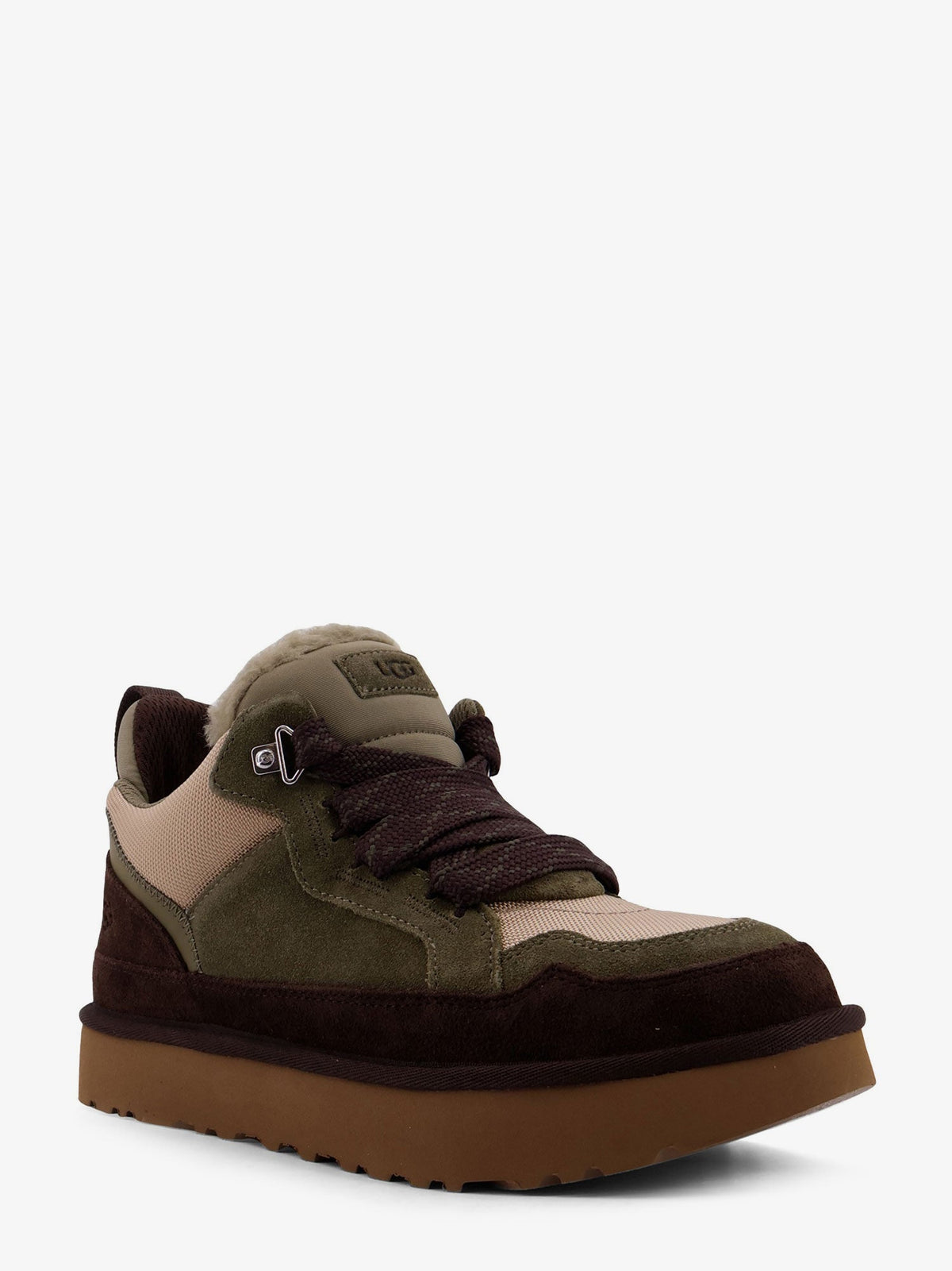 UGG Lowmel suede and nylon sneakers - Burnt Olive / Mustard Seed