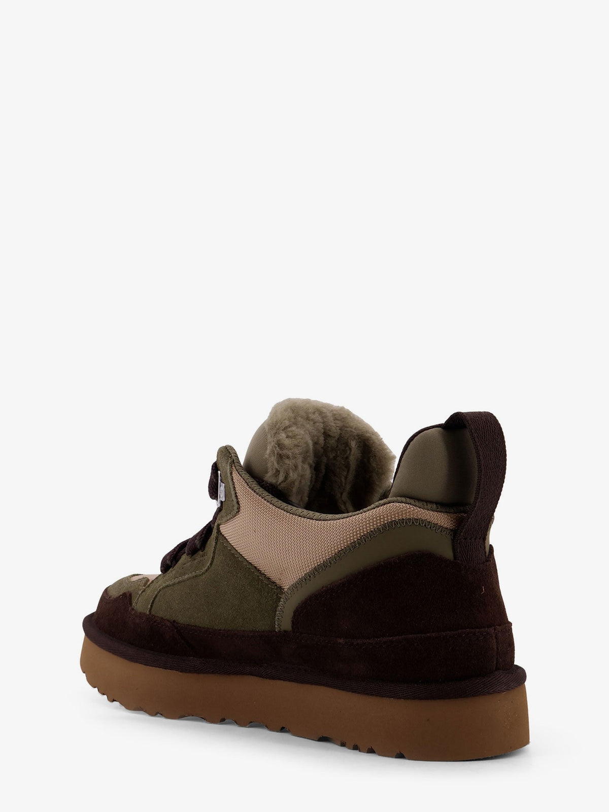UGG Lowmel suede and nylon sneakers - Burnt Olive / Mustard Seed