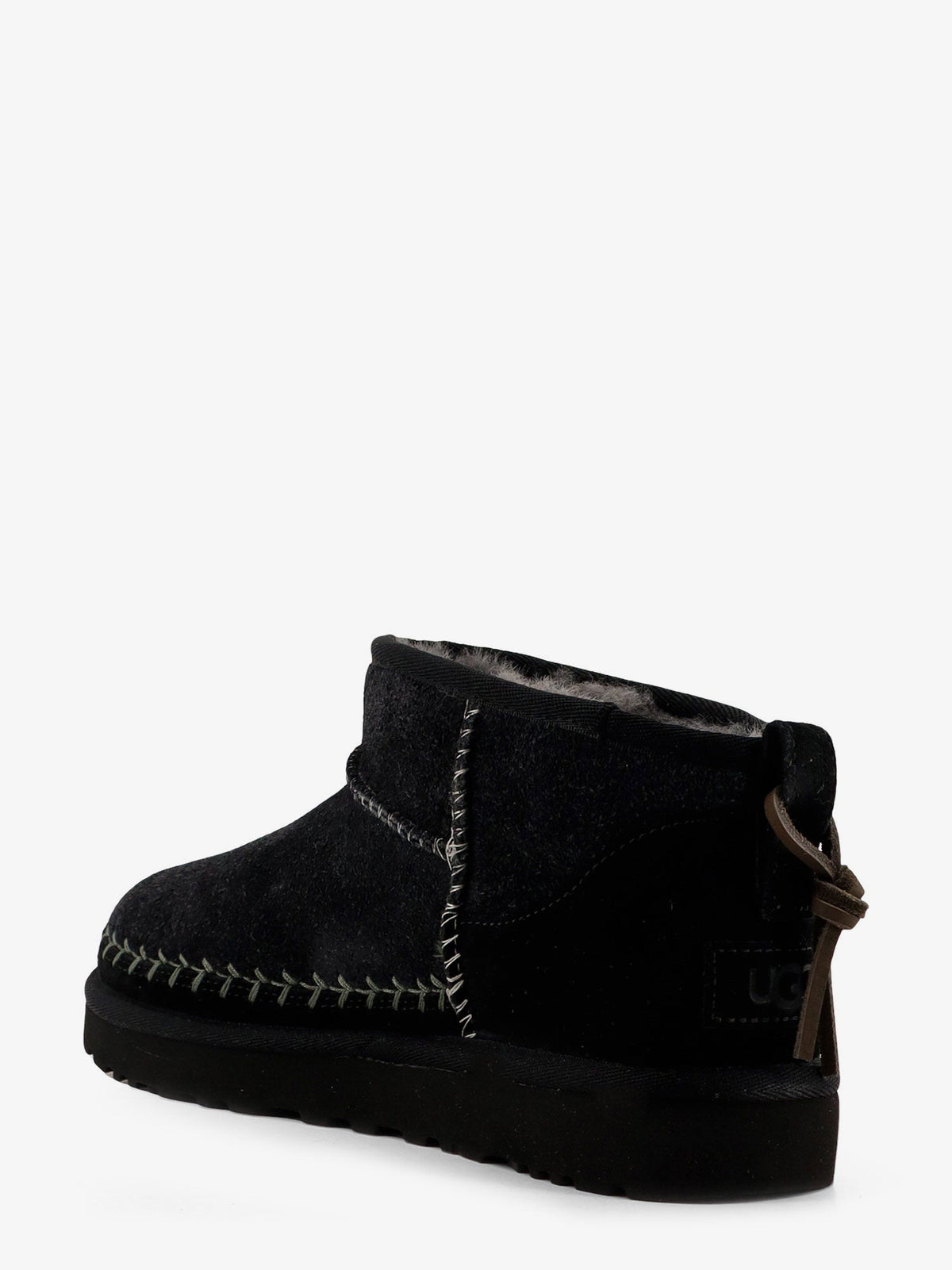 UGG W Classic Ultra Mini Biarritz suede ankle boots - Black