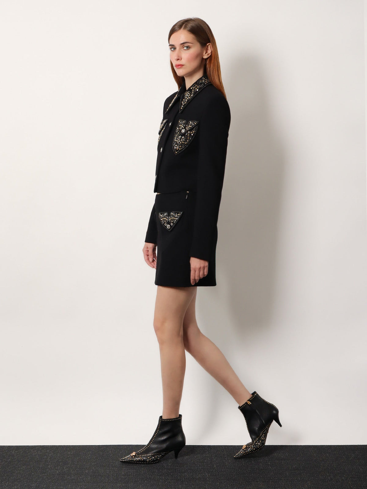 Versace Virgin wool mini skirt - Black