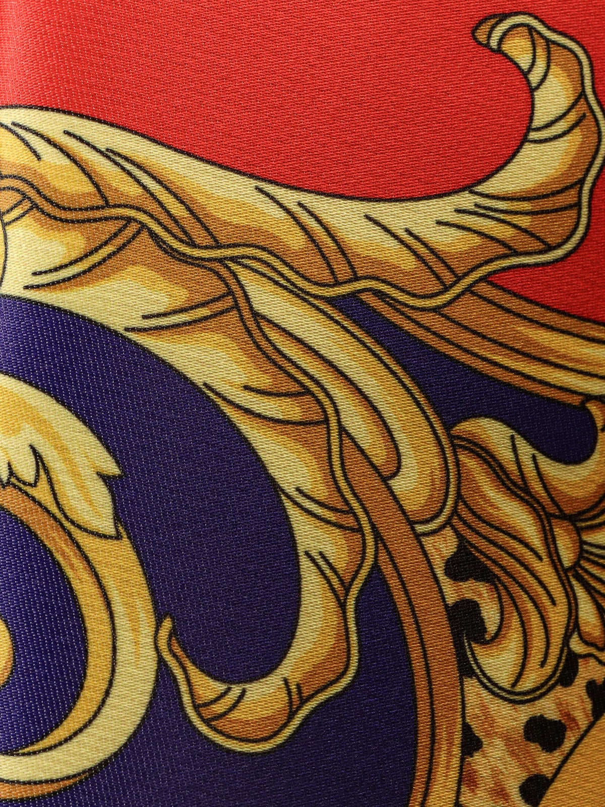 Versace Cheetah Barocco silk duchesse skirt - Scarle+Ultramarine