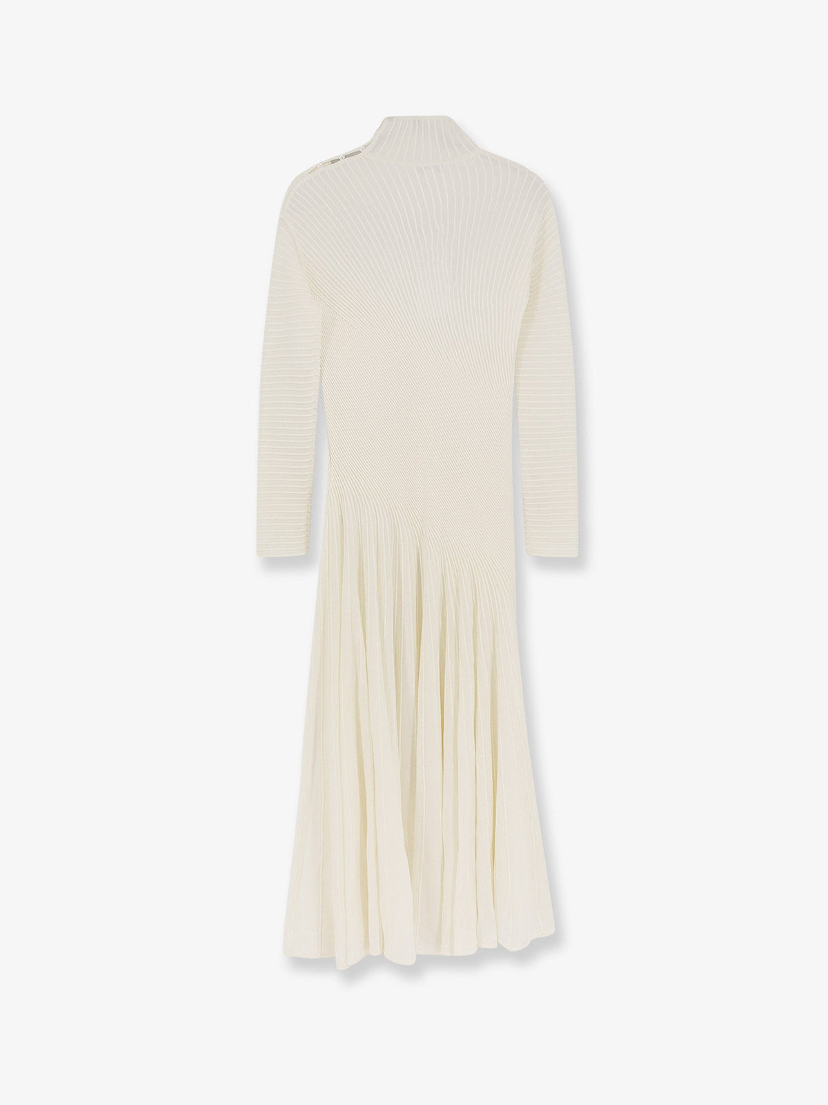 Alaïa Long wool dress - Blanc