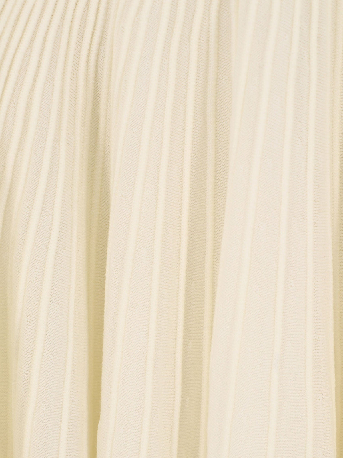 Alaïa Long wool dress - Blanc