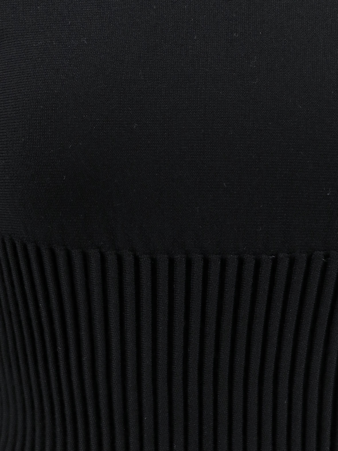 Alaïa Crinoline wool blend short dress - Noir Alaia