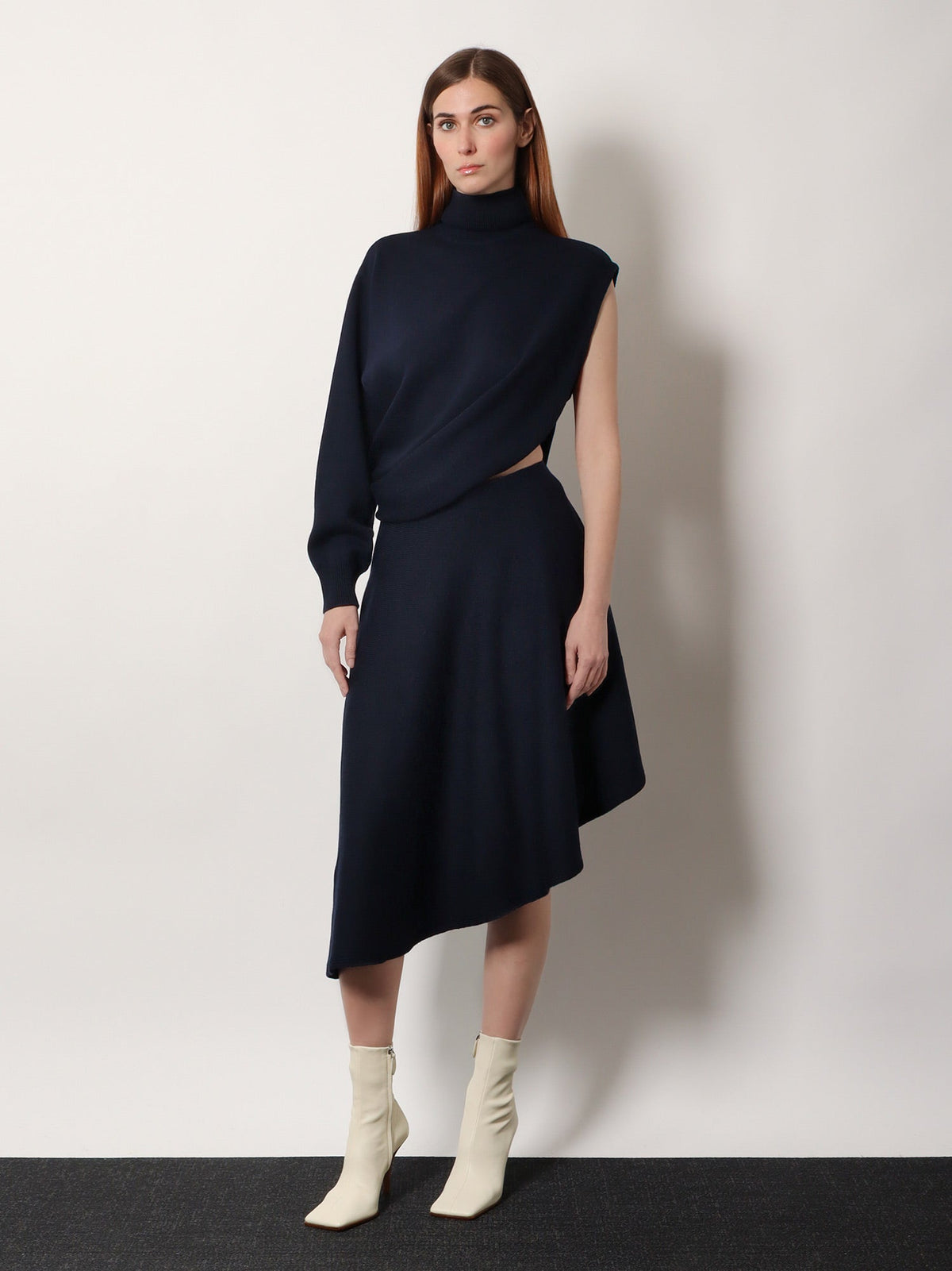 Alaïa Cut-Out virgin wool dress - Minuit