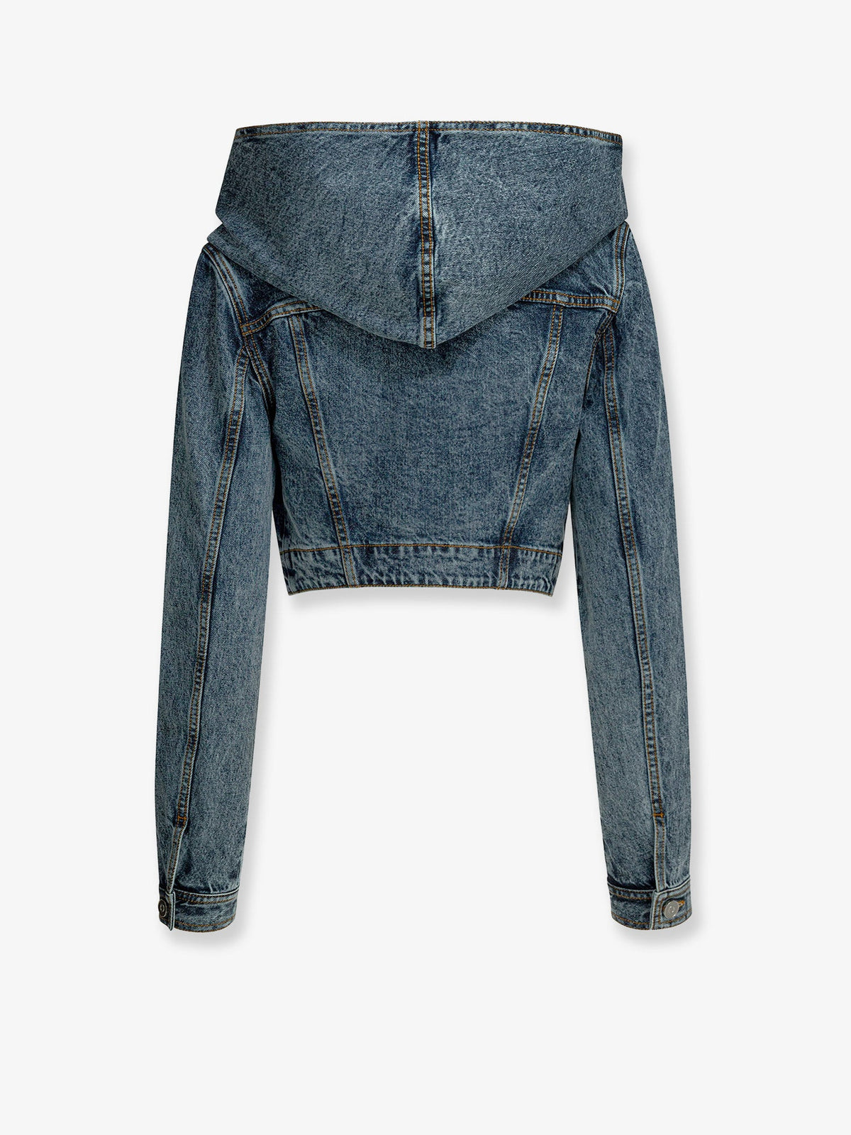 Alaïa Hooded denim jacket - Bleu Neige
