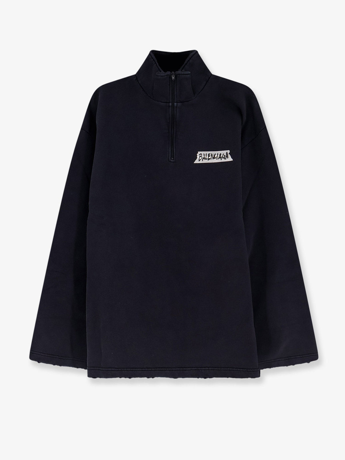 Balenciaga Cotton sweatshirt - Faded Washed Black