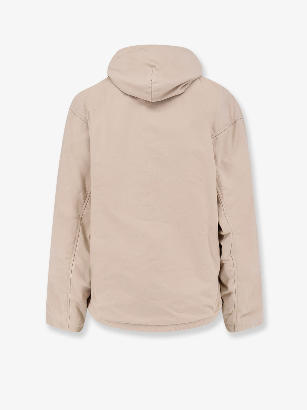 Balenciaga Cotton blend jacket with embroidered logo on the front - Light Beige