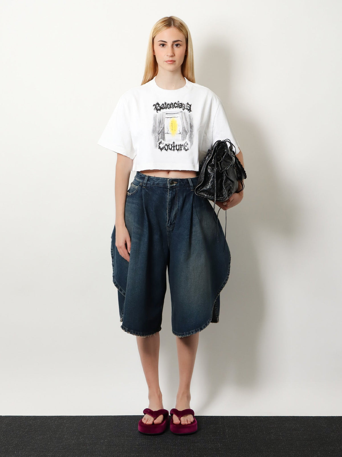 Balenciaga Cotton Bermuda shorts - Dark Ocean