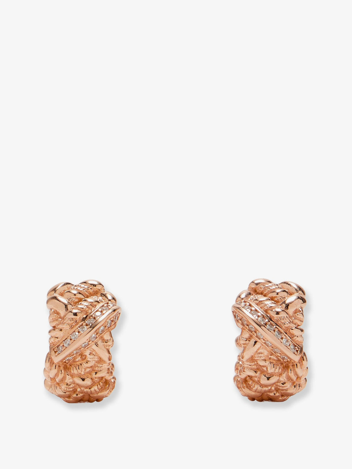 Bottega Veneta Brass earrings with gold finishes - White