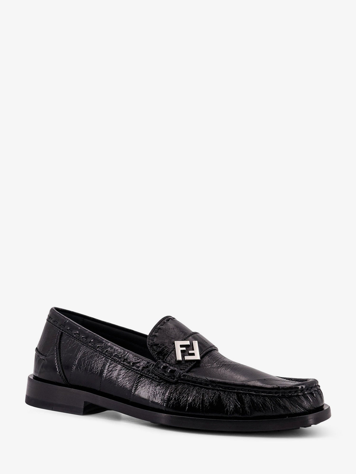 Fendi Missina leather loafers - Nero
