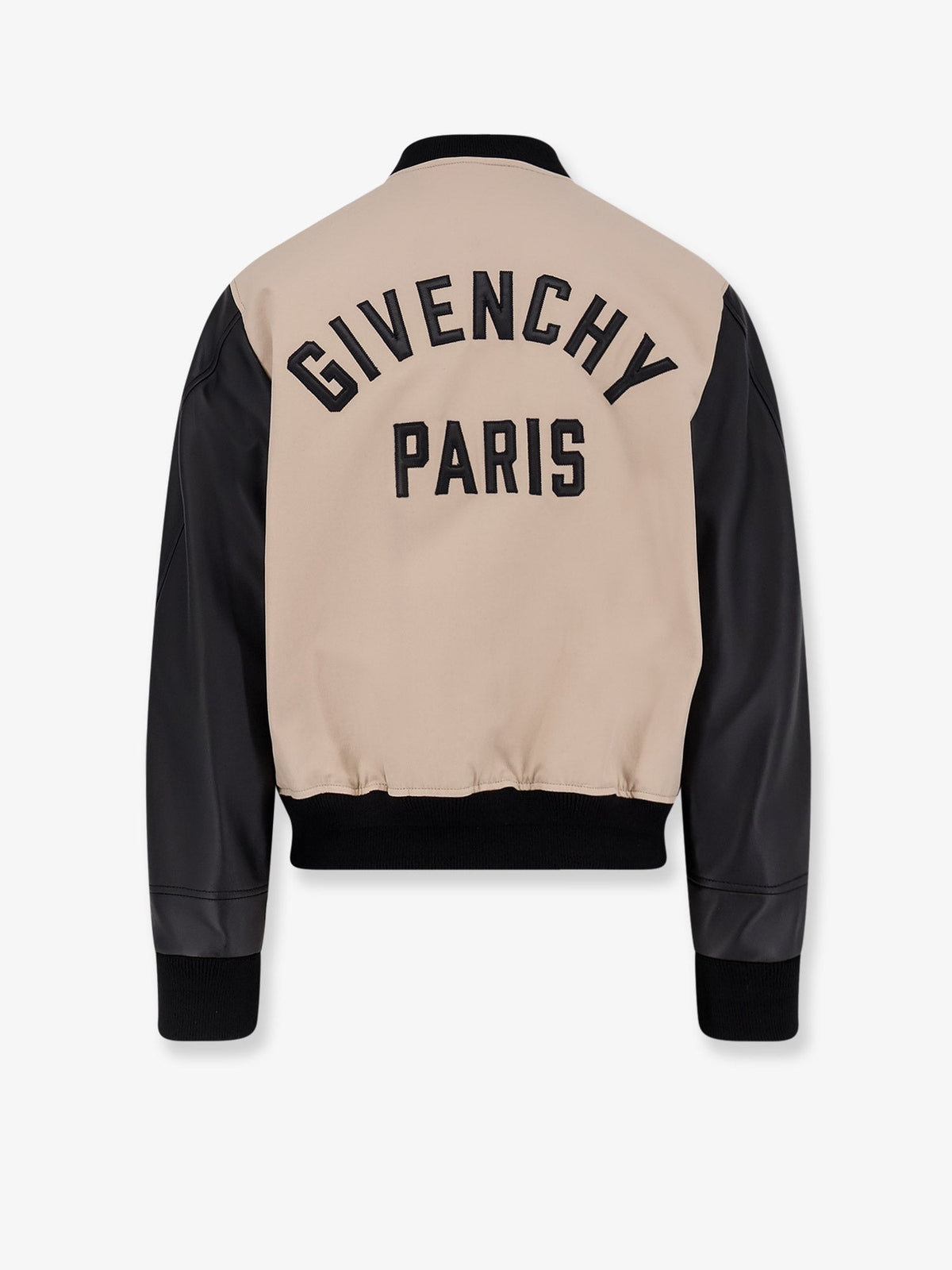 Givenchy Cotton Jacket with leather sleeves - Black/Beige