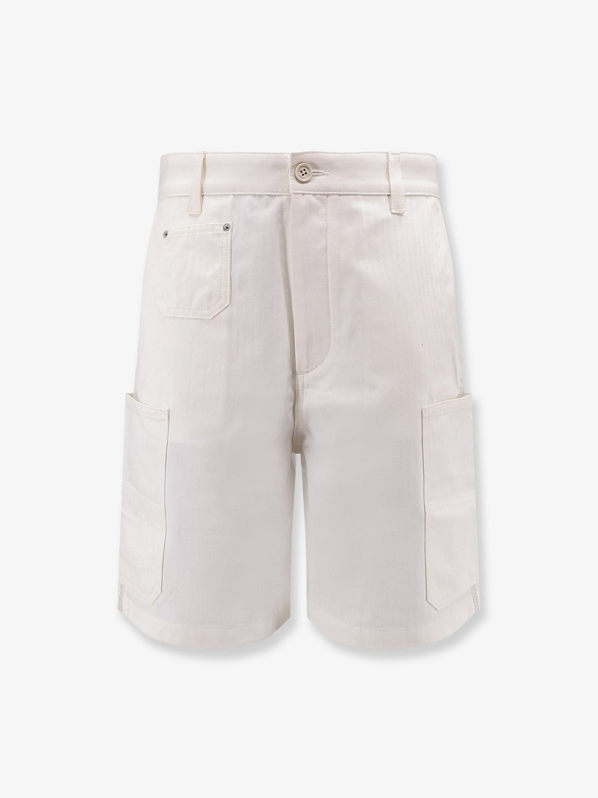 Givenchy Cotton bermuda shorts with Logo embroidery - White