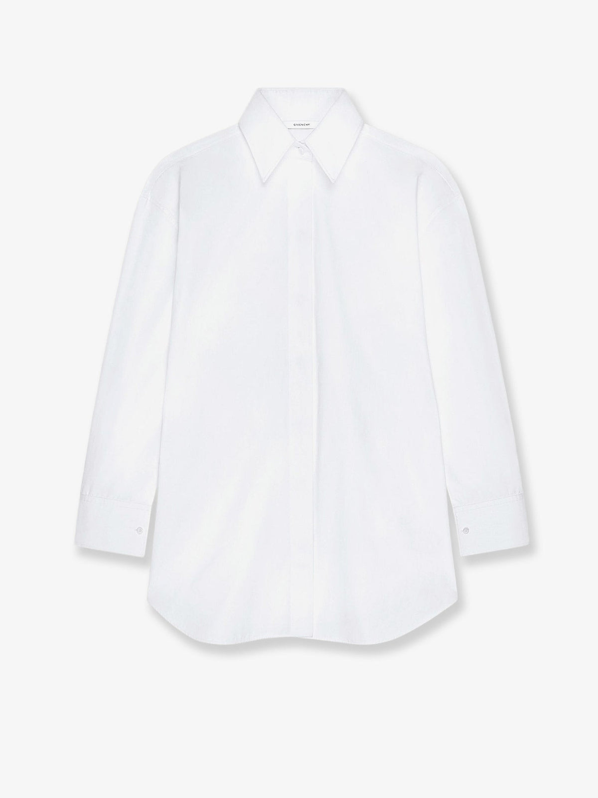 Givenchy Backless cotton shirt - White