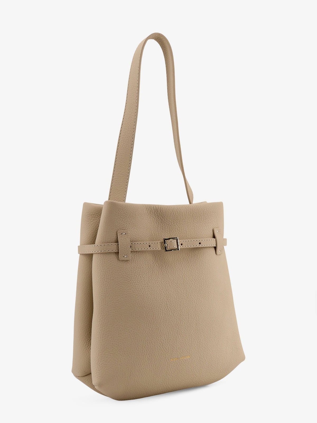 Manu Atelier Mini Tote du Jour leather shoulder bag - Vanilla