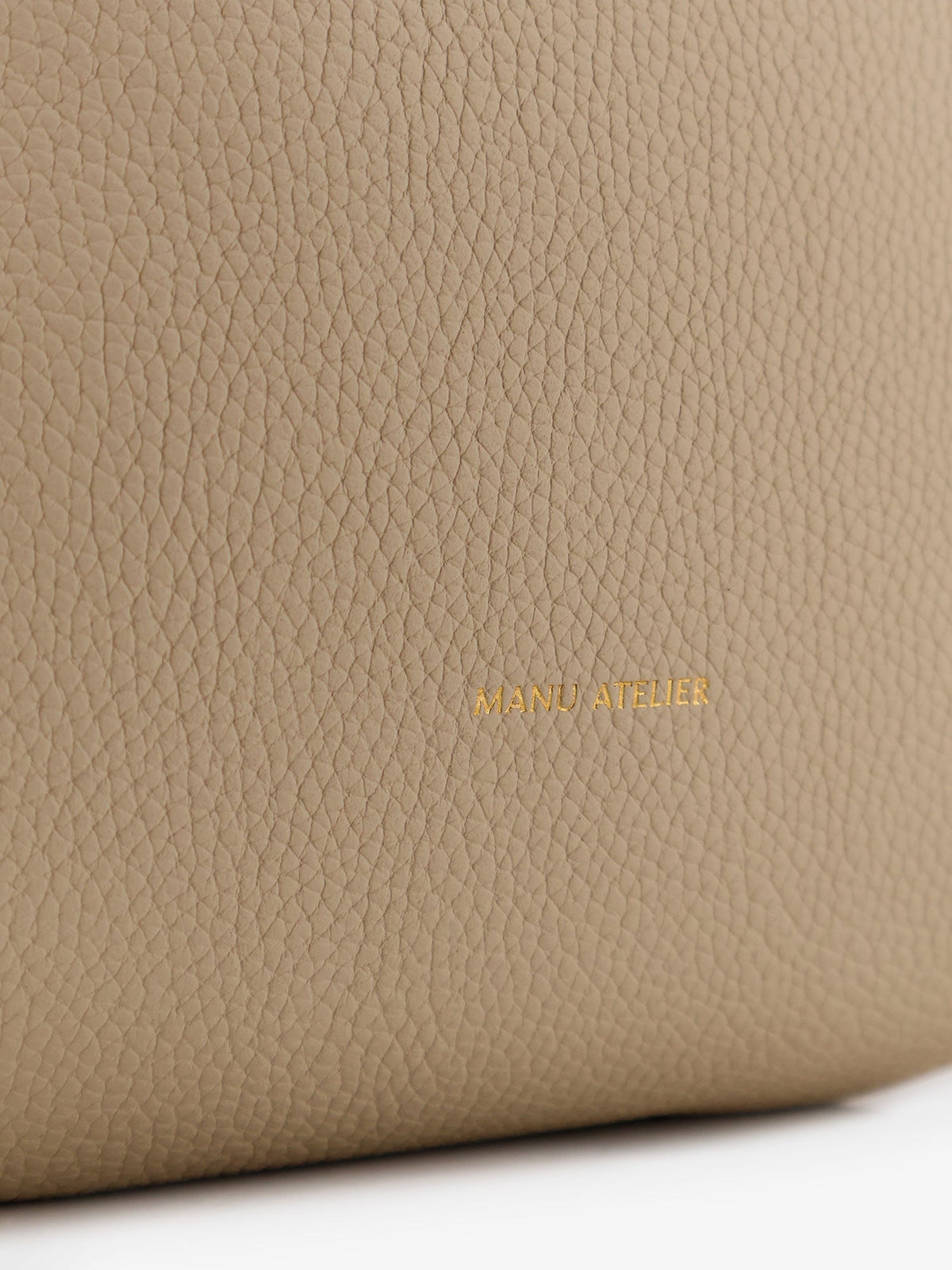 Manu Atelier Mini Tote du Jour leather shoulder bag - Vanilla
