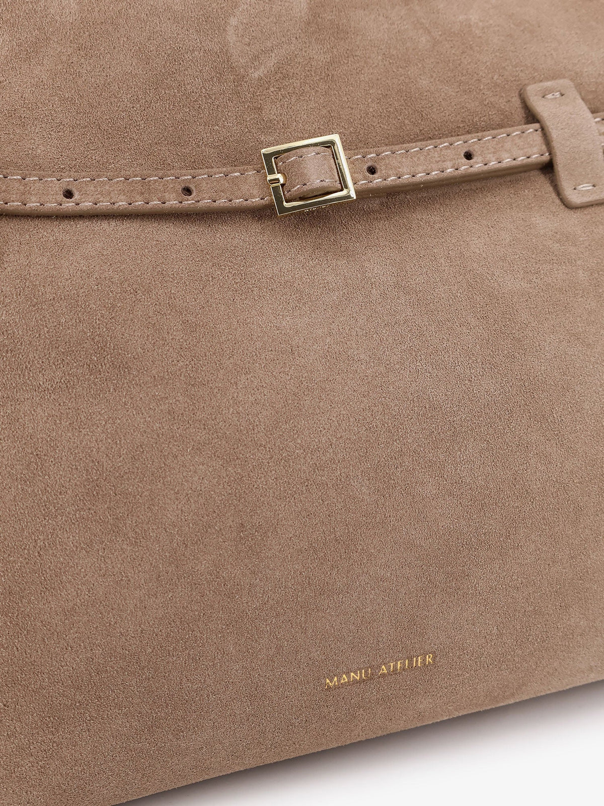 Manu Atelier Le Cambon 35 suede shoulder bag - Sughero