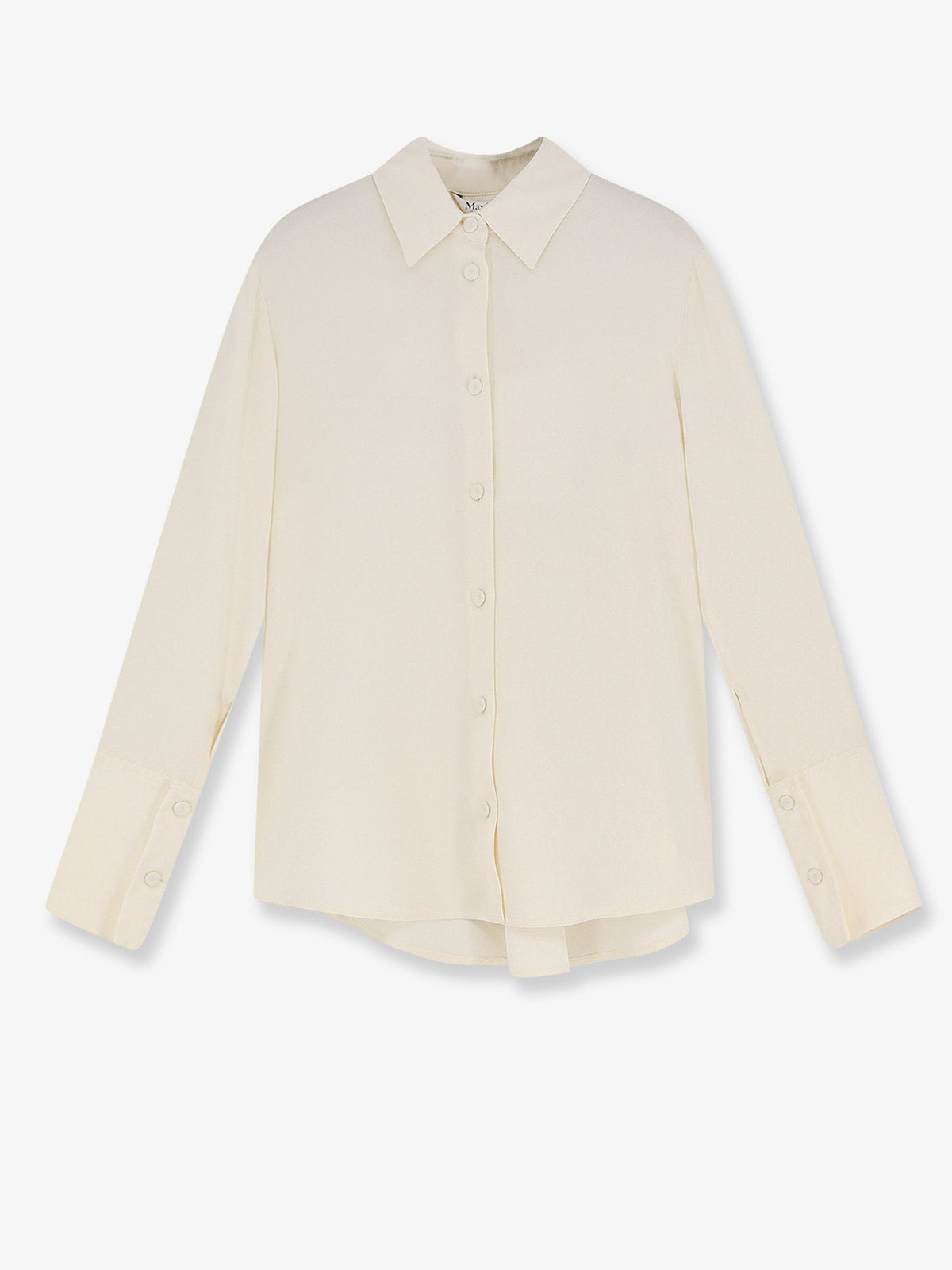 Max Mara Mxpvoliera stretch silk shirt - Avorio
