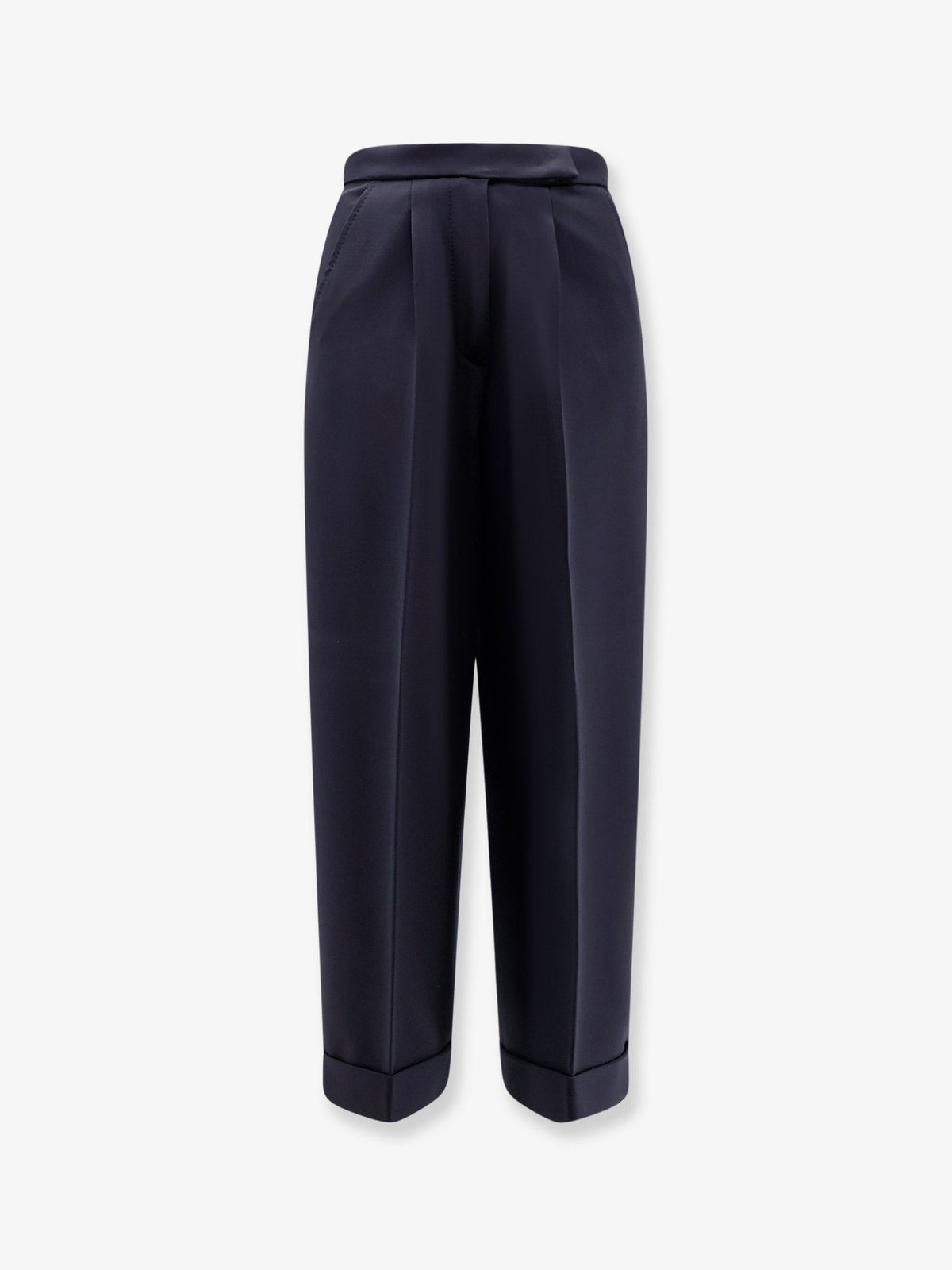 Max Mara Mxmrugiada virgin wool trousers - Blu Marino
