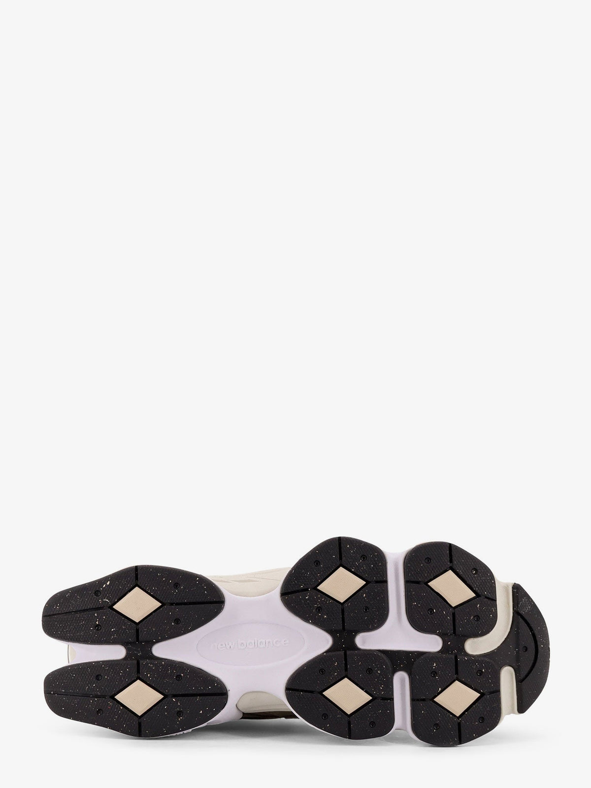 New Balance 9060 low-top mesh sneakers with suede interts - Arid Stone