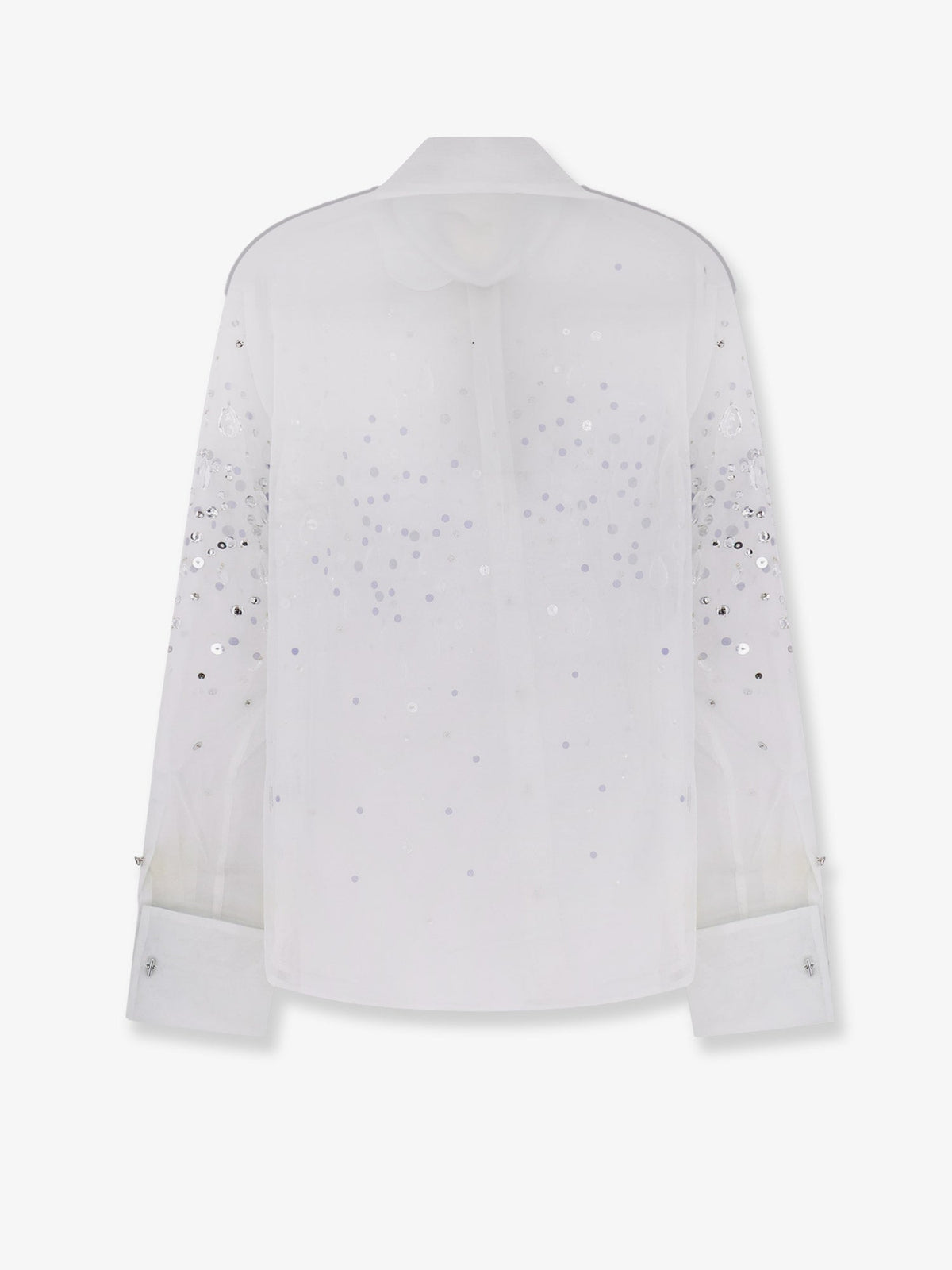 Retrofete Eugenia shirt with all-over rhinestone details - Seychelles