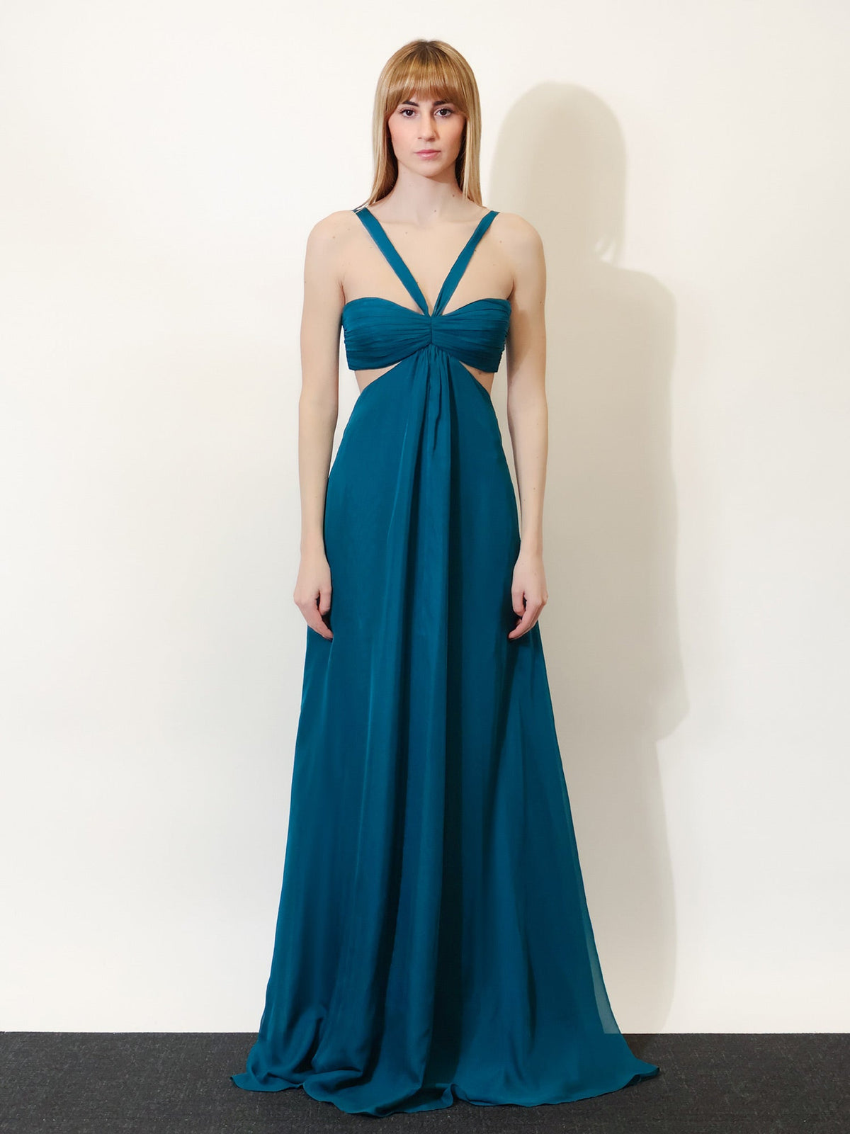 Retrofete Meira chiffon dress - Teal