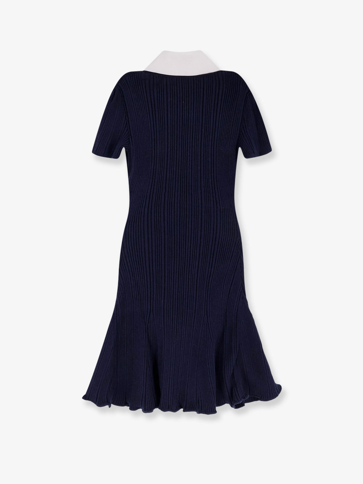 Self-Portrait Ribbed mini dress - Navy