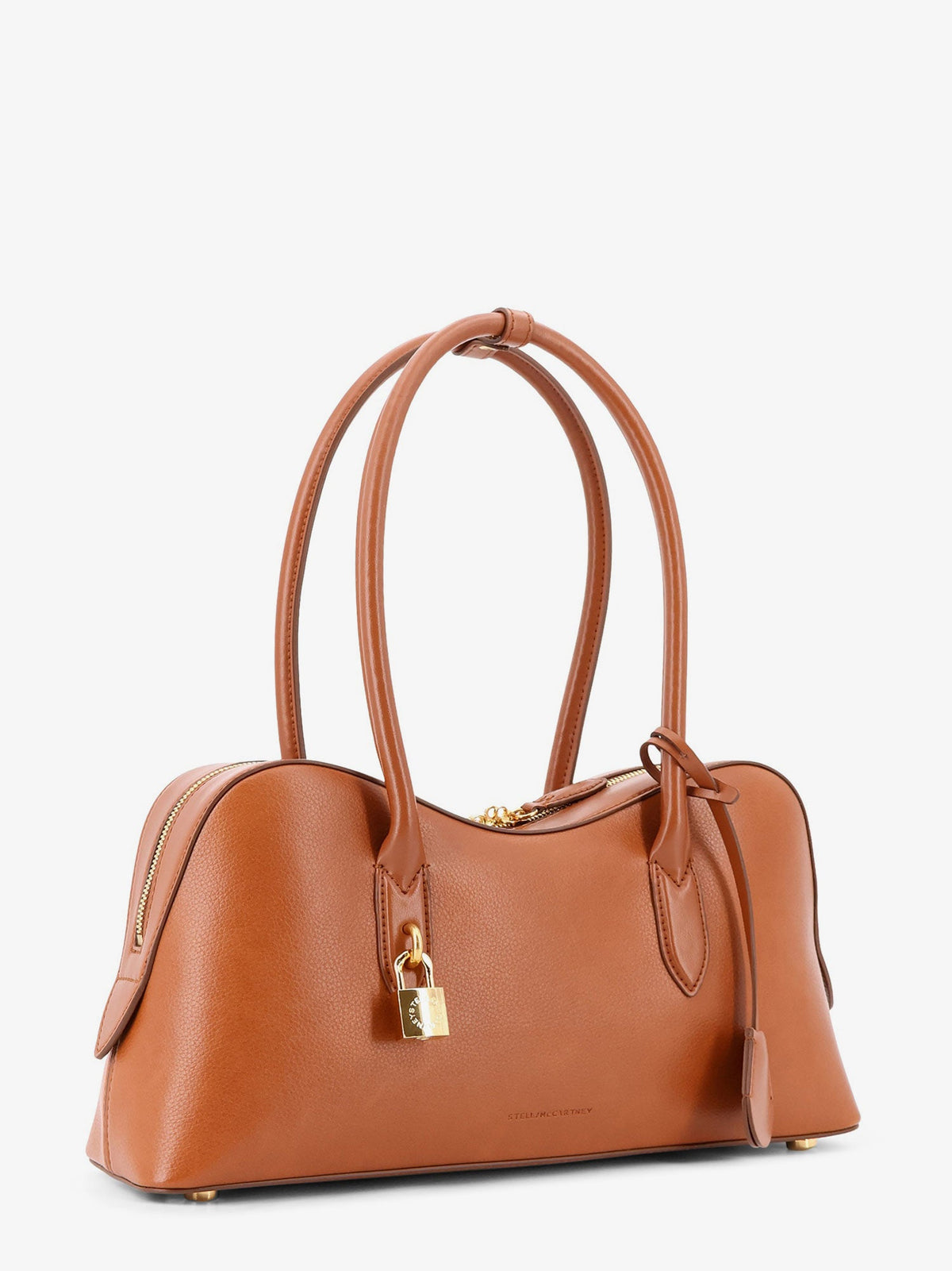 Stella McCartney Stella Ryder Medium vegan leather shoulder bag - Brandy