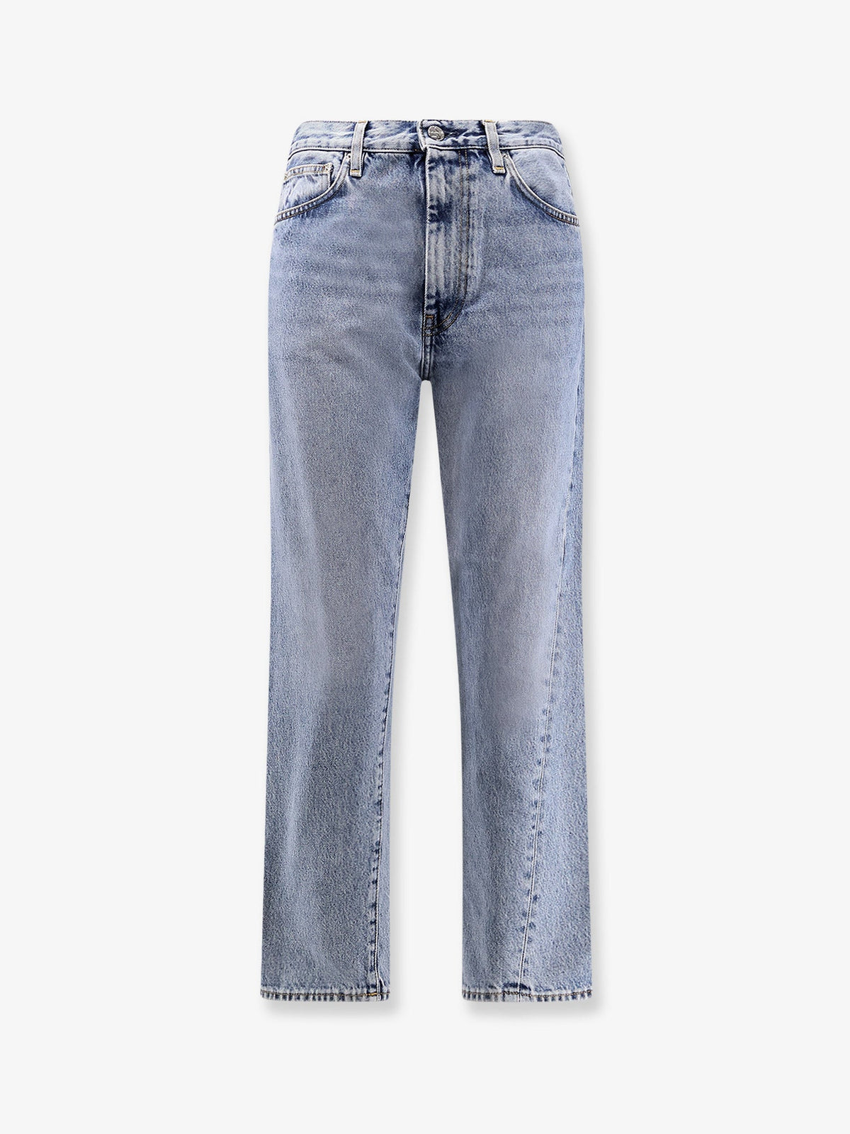 Toteme Twisted Seam organic cotton jeans - Worn Blue