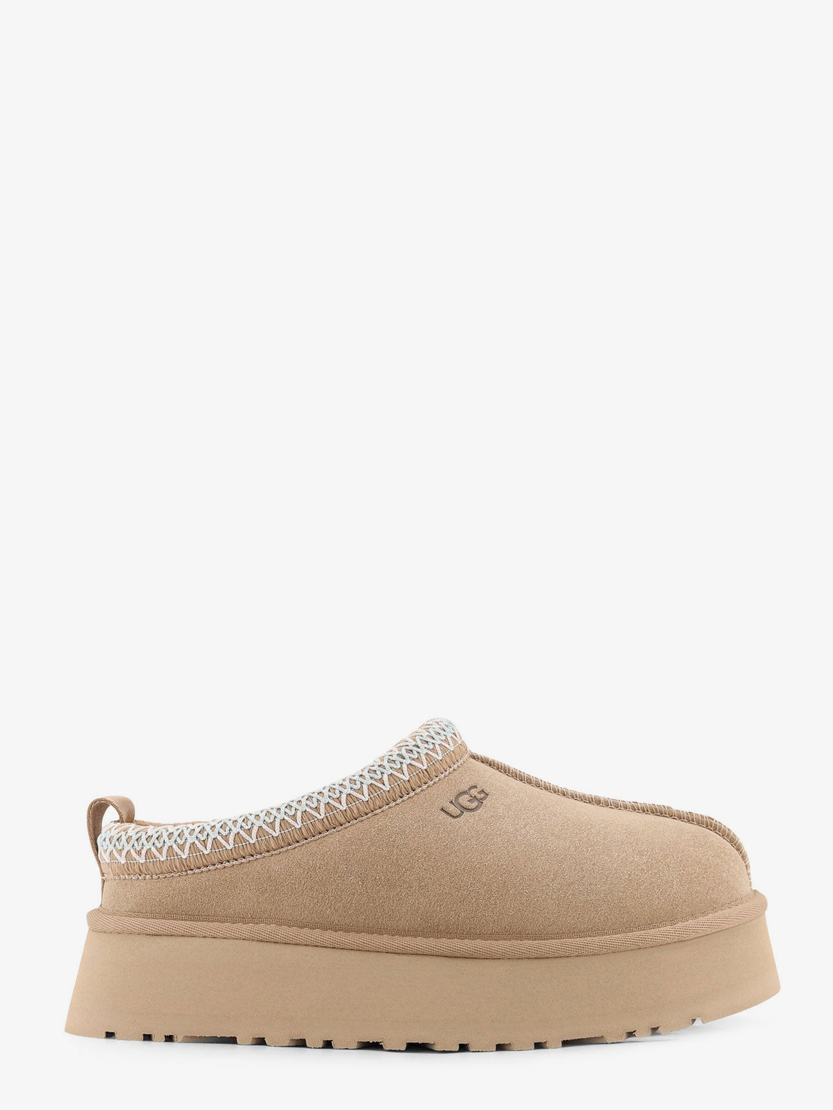 UGG W Tazz suede sandals with engraved logo - Beige