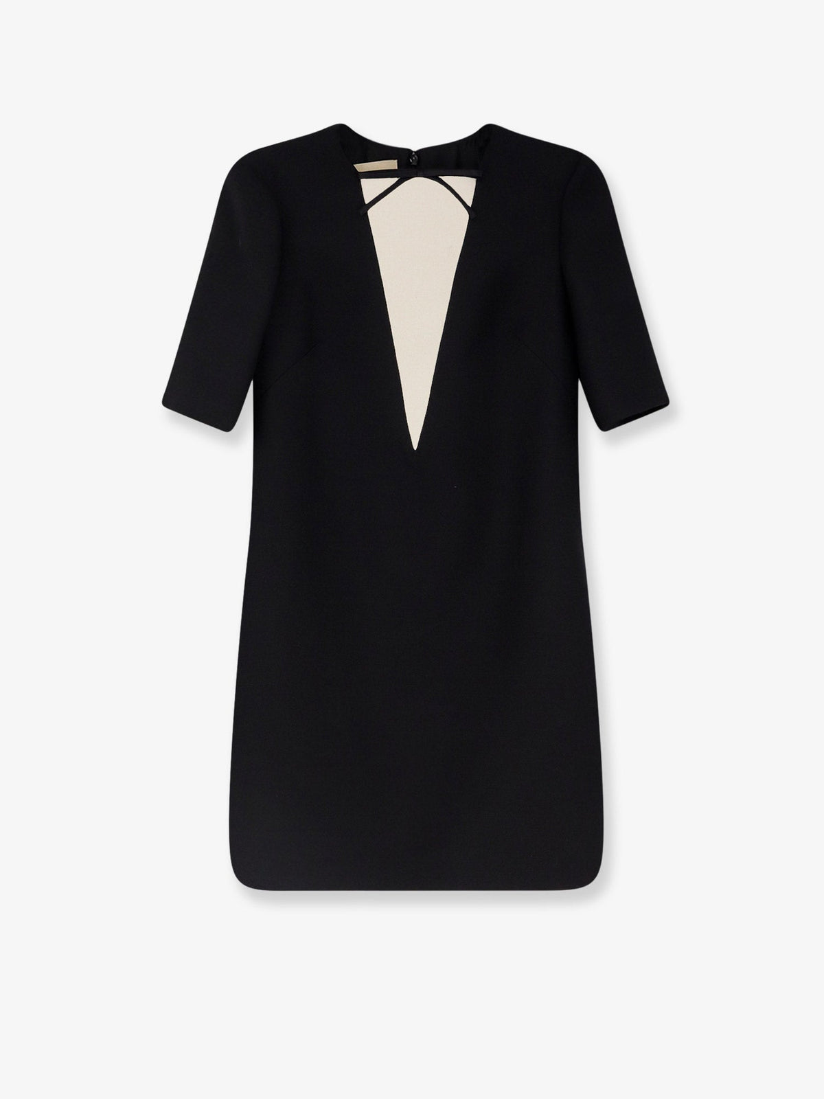 Valentino Virgin wool and silk mini dress - Nero Avorio