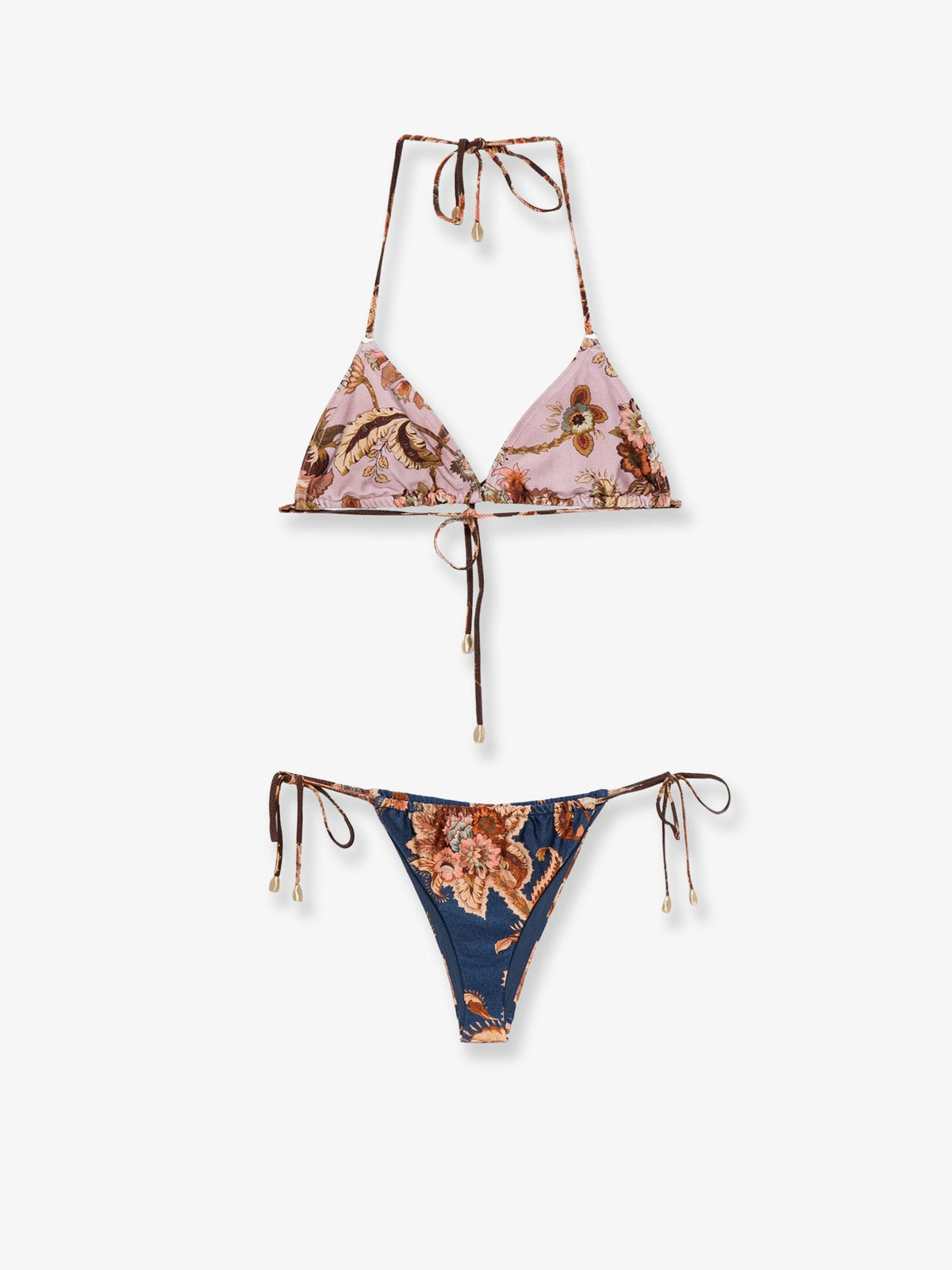 Zimmermann Aster nylon bikini with paisley print - Spliced