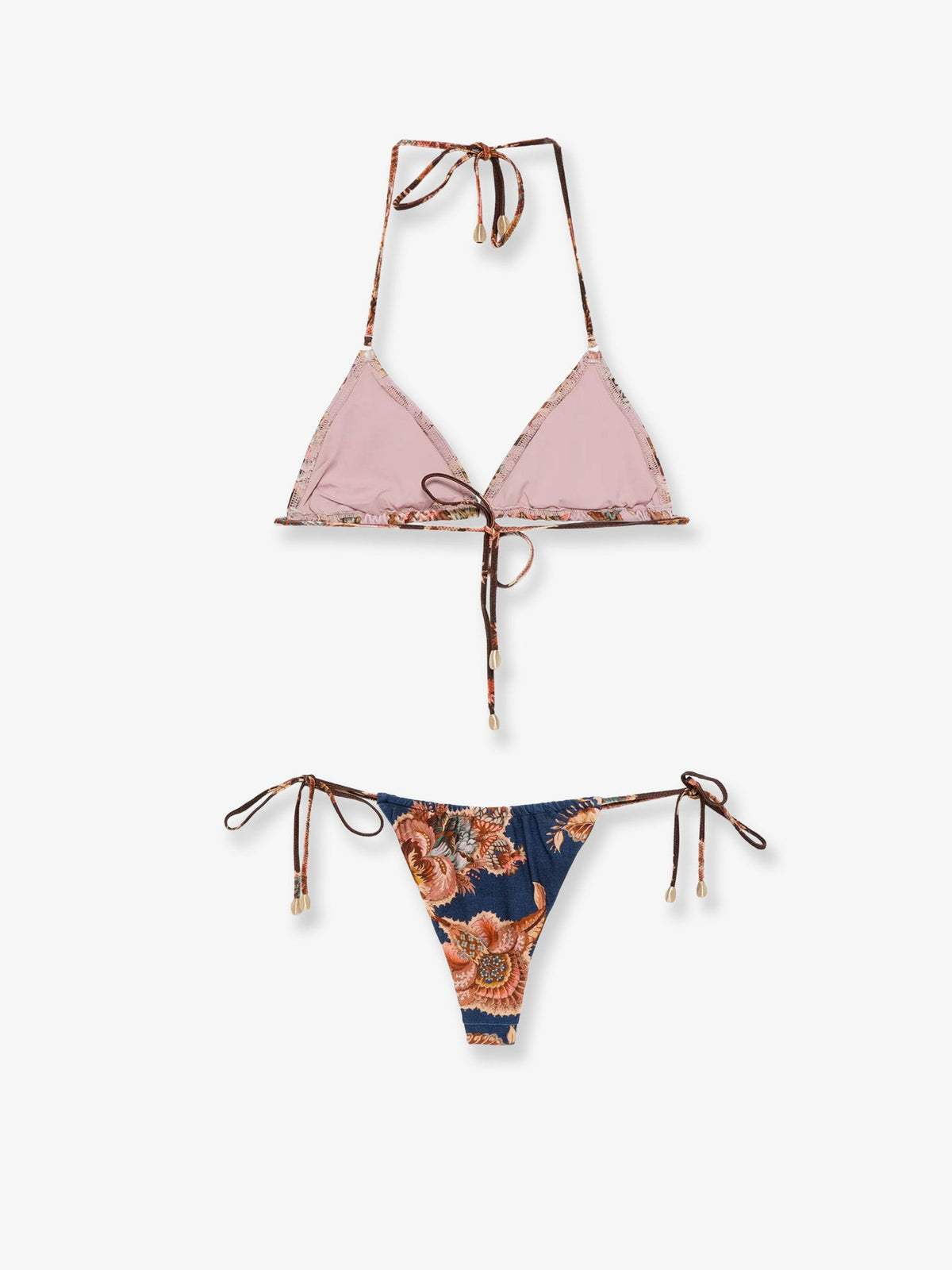 Zimmermann Aster nylon bikini with paisley print - Spliced