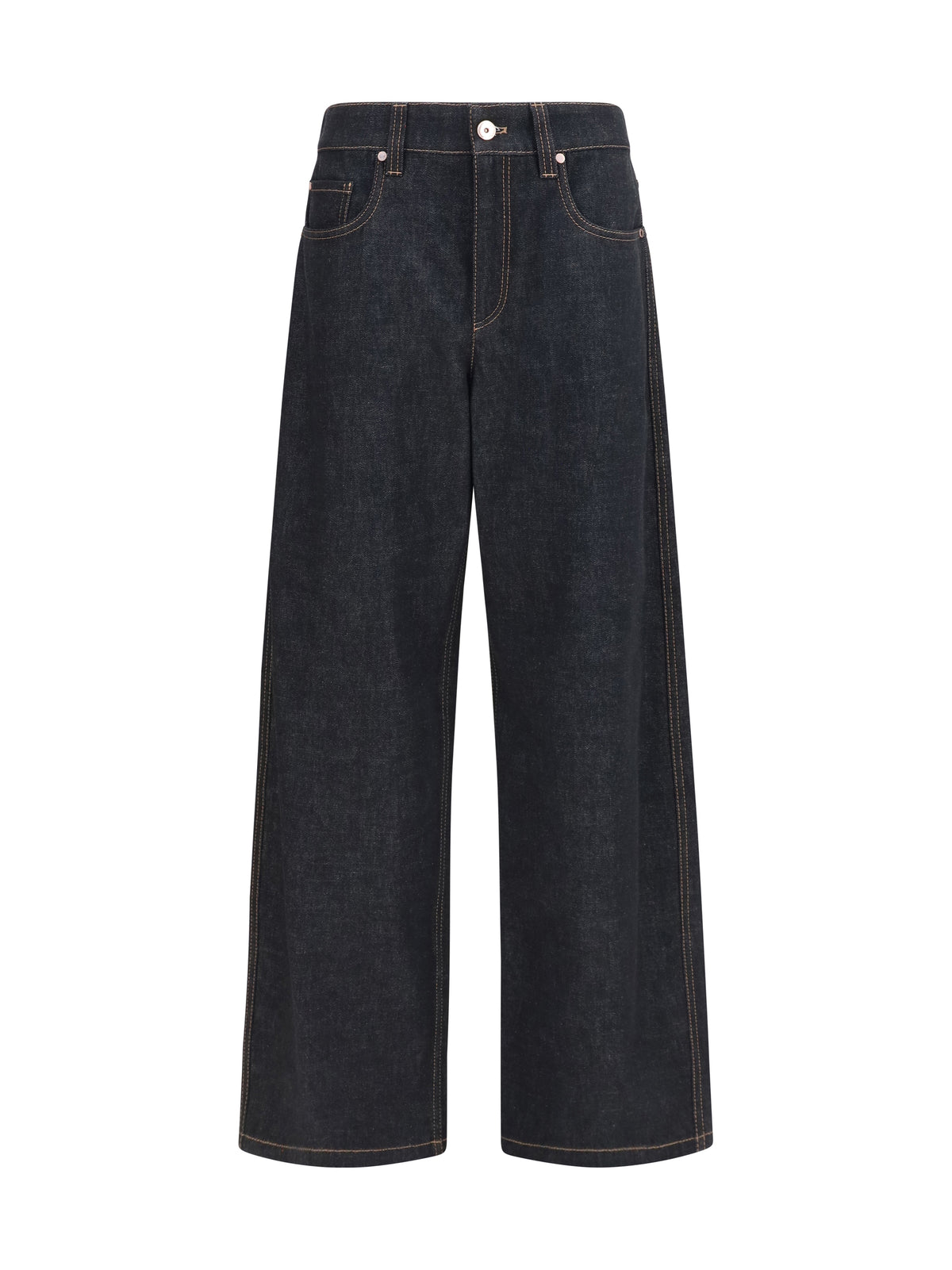 Brunello Cucinelli Straight-leg denim Jeans - Black