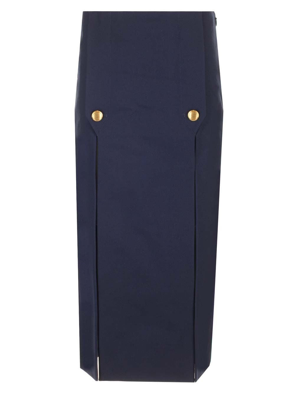 Chloe' Blue Midi Skirt
