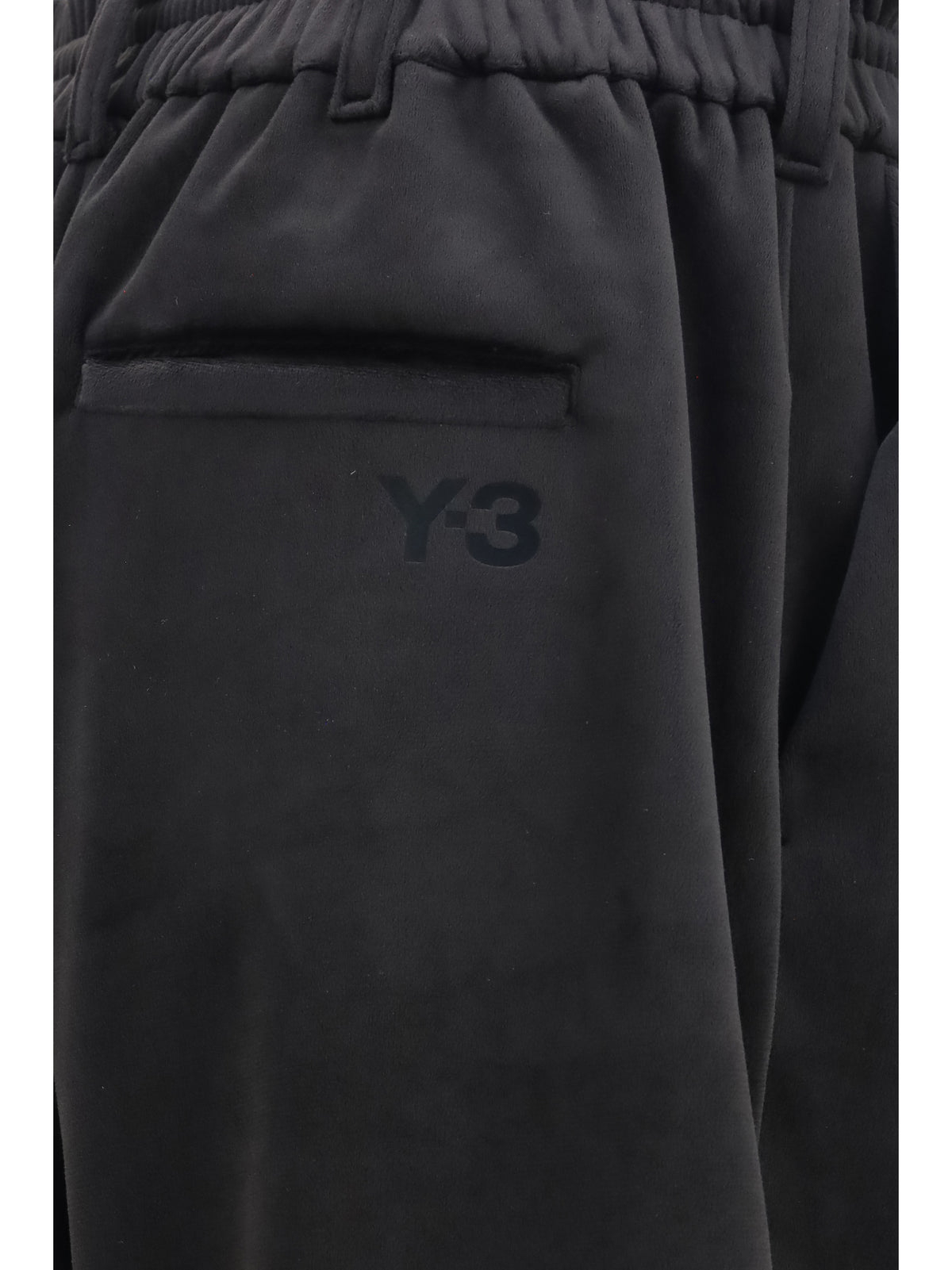Y-3 Corduroy velvet sport Pants - Black
