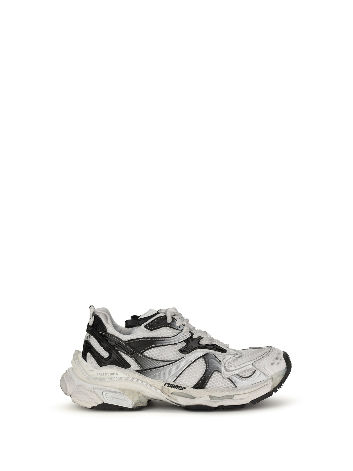 Balenciaga Runner 2 Sneakers - White / Black