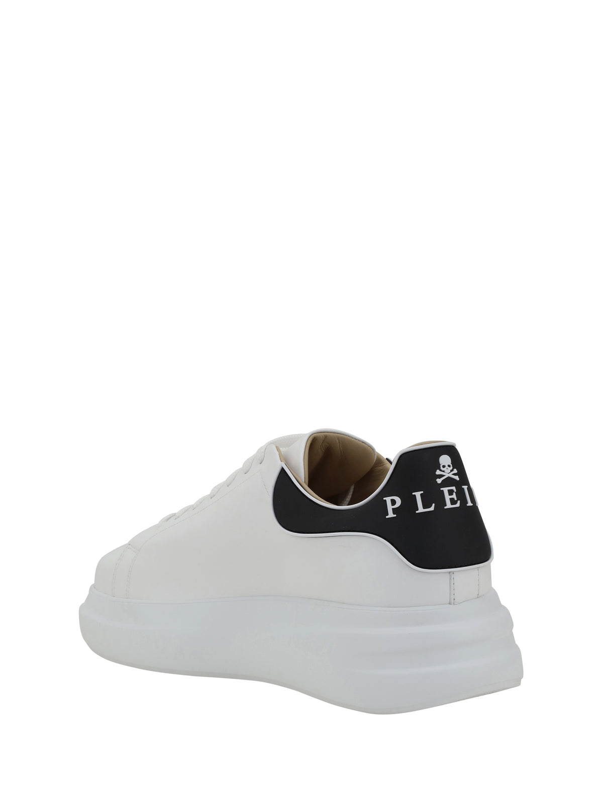 Philipp Plein Leather Sneakers - White