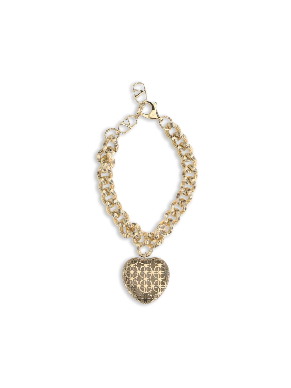 Valentino Coeur Royal chain Bracelet - Gold/Red