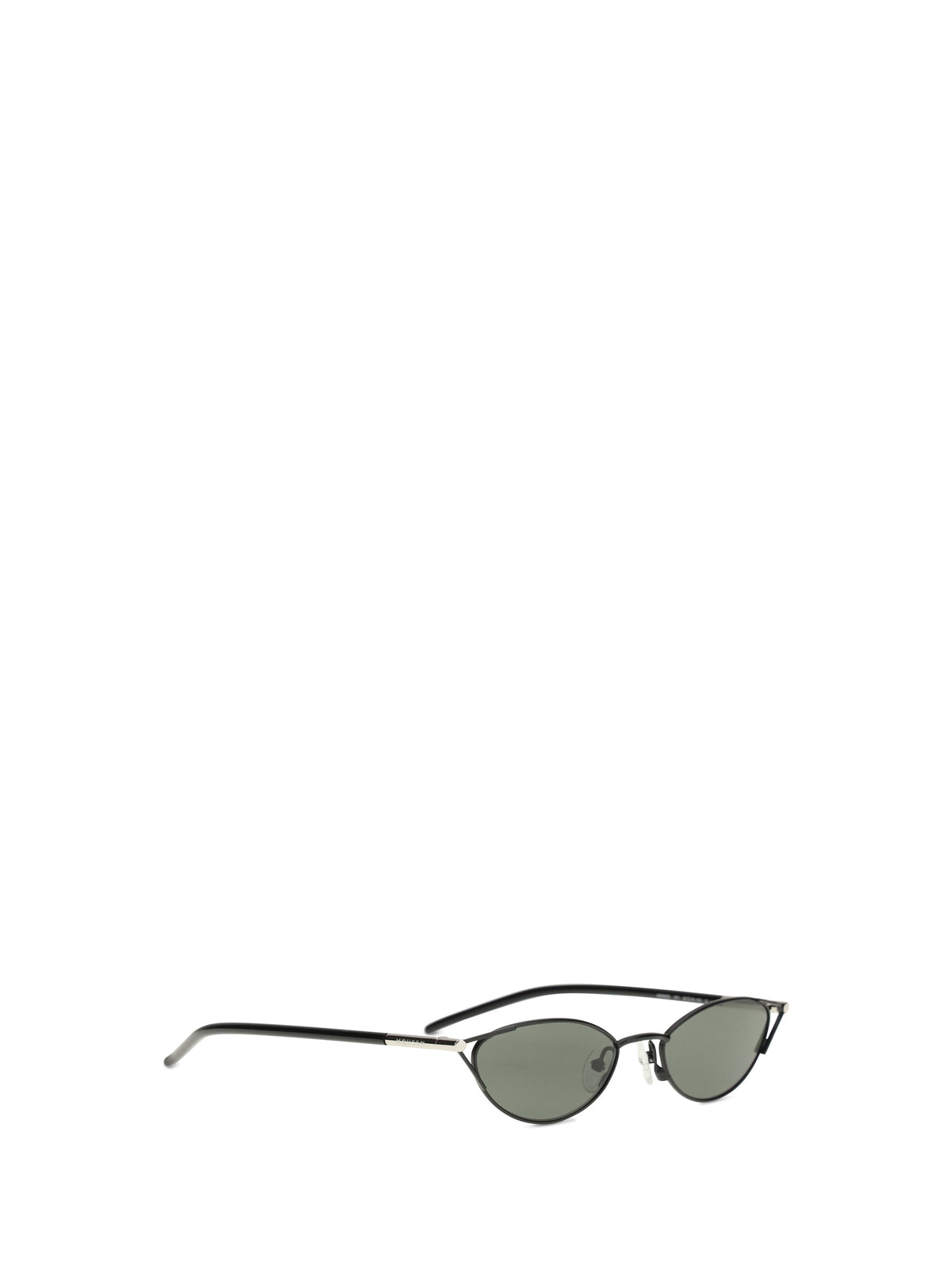 Alexander McQueen Slim cat-eye Sunglasses with T-Bar - Black/Smoke