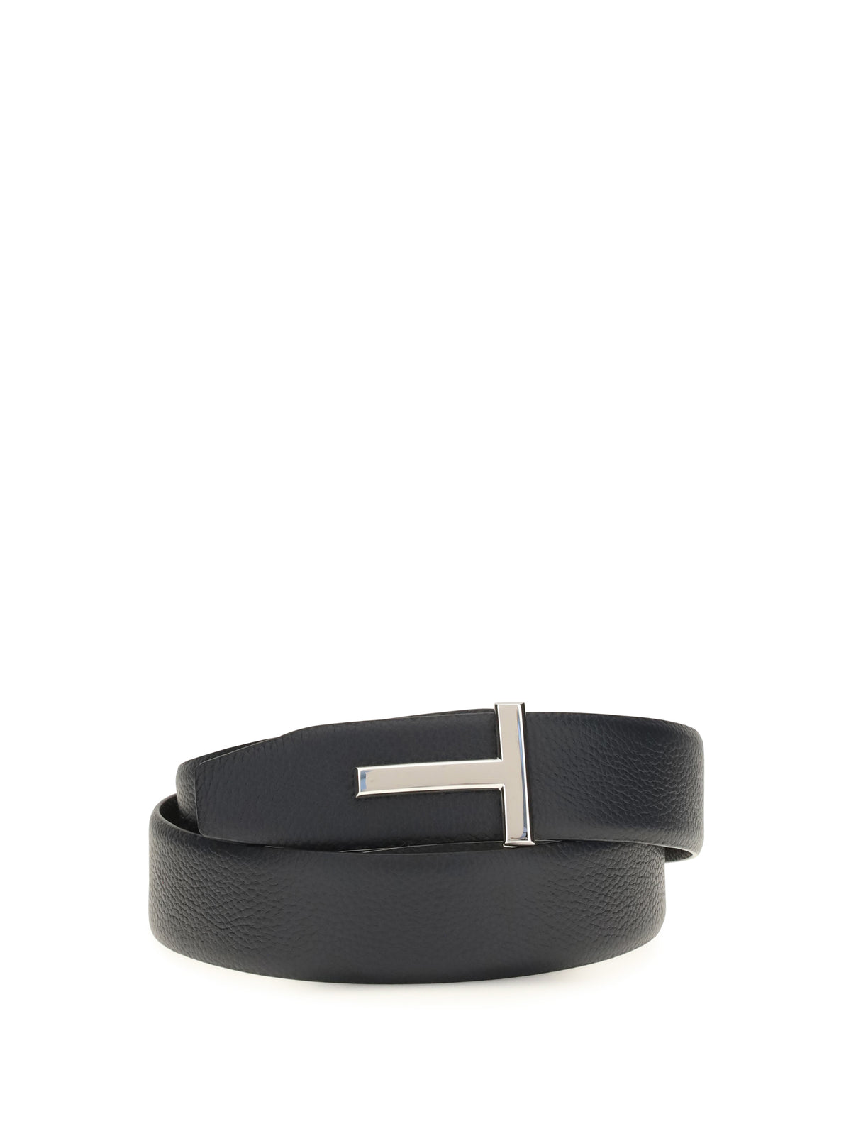 Tom Ford Reversible leather Belt - Dark Navy + Black